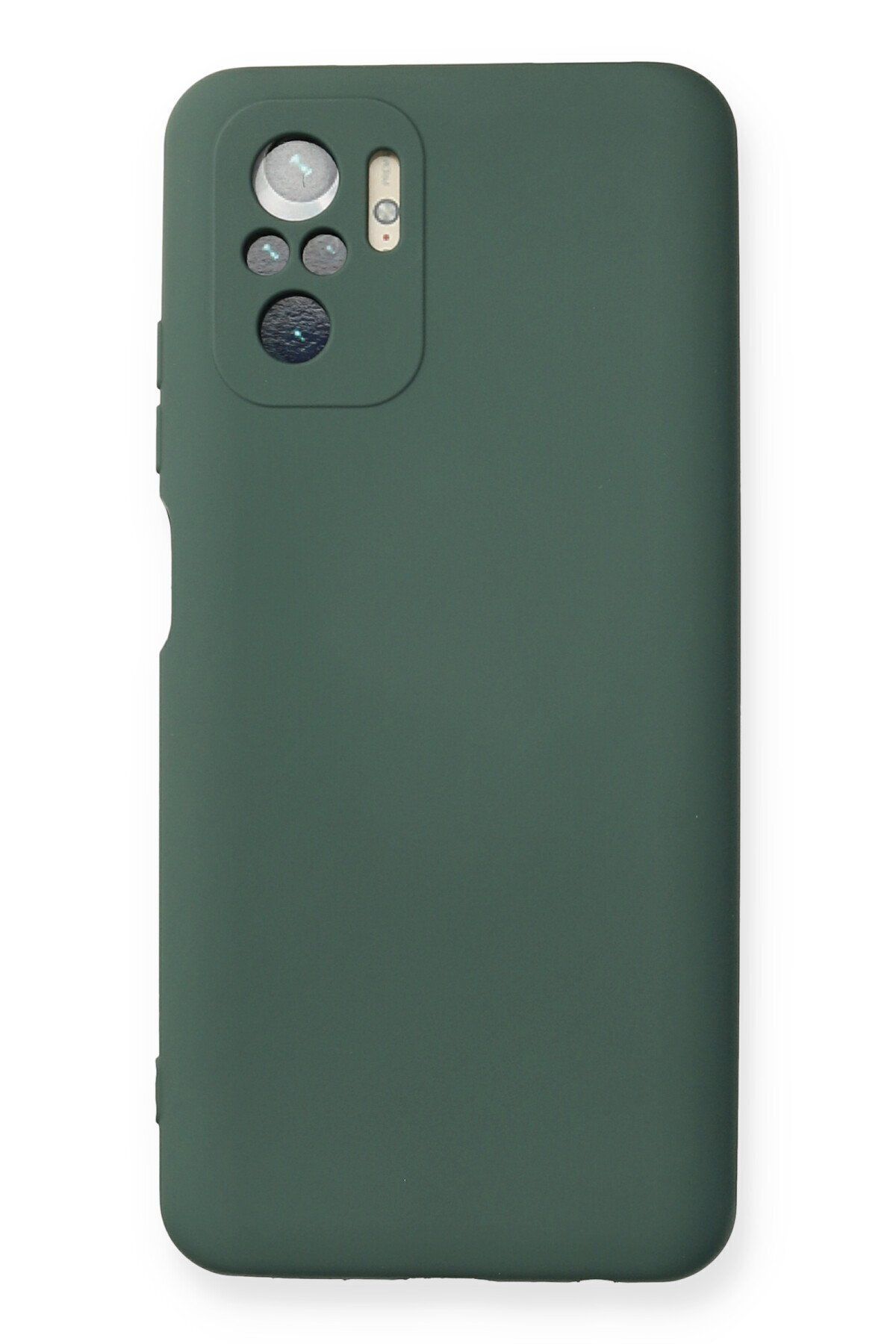 cepmoda Xiaomi Redmi Note 10 Uyumlu Telefon Kılıfı - Lansman, iÇi Süet/Kadife, Soft - KOYU YEŞİL