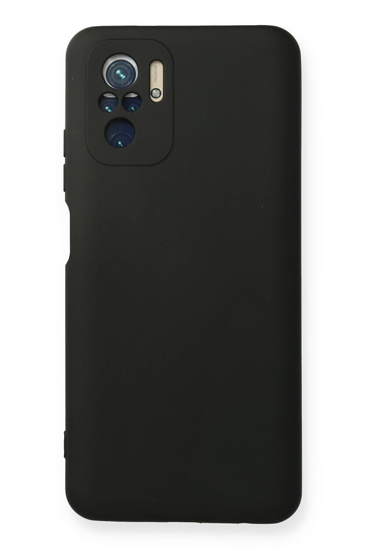 cepmoda Xiaomi Redmi Note 10 Uyumlu - Cpmd içi kadife Soft-Nano Doku Kapak/Kılıf - SİYAH