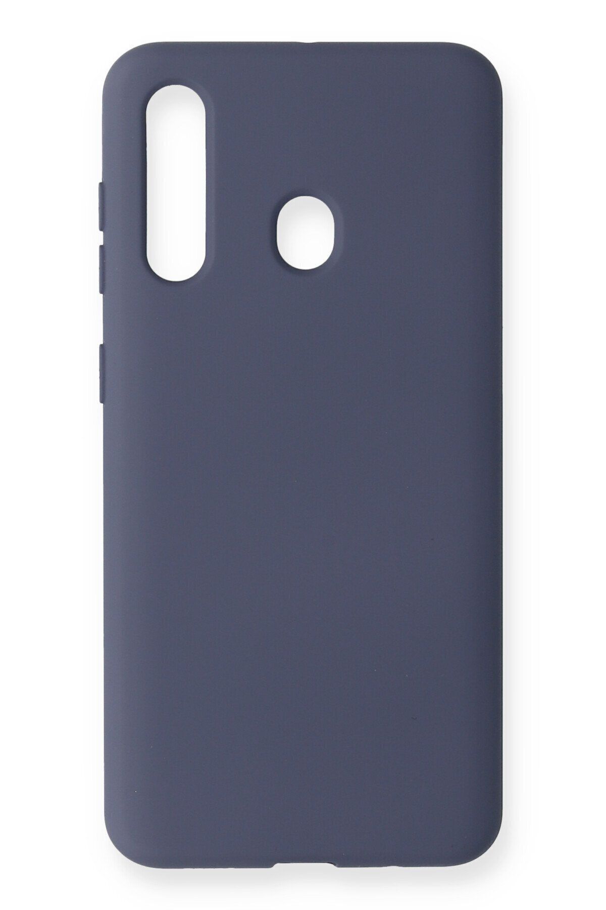 cepmoda Galaxy A60 - Cpmd içi kadife Soft-Nano Doku Kapak/Kılıf - GRİ uyumlu