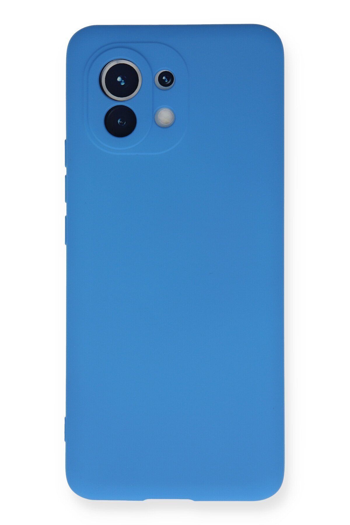 cepmoda Xiaomi Mi 11 Telefon Kılıfı - Lansman, iÇi Süet/Kadife, Soft v2 - MAVİ