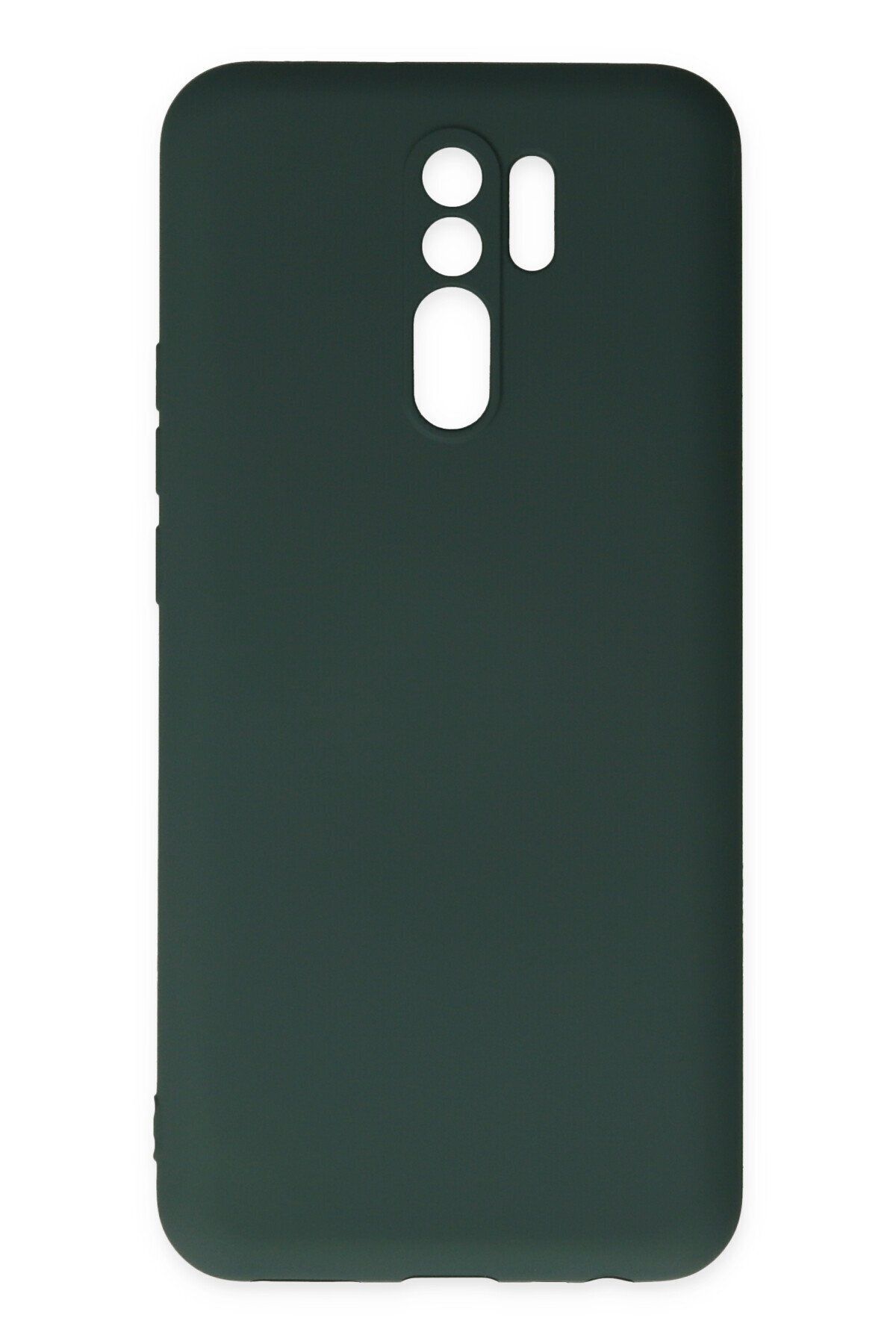 cepmoda Xiaomi Redmi 9 Telefon Kılıfı - Lansman, iÇi Süet/Kadife, Soft v2 - KOYU YEŞİL