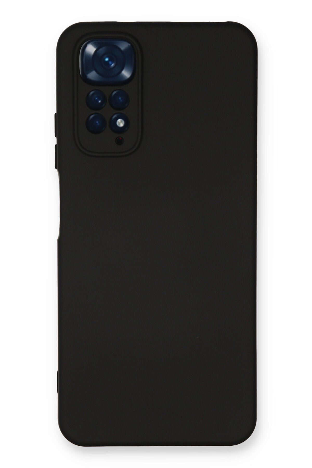 cepmoda Xiaomi Redmi Note 11S - Uyumlu Cpmd içi kadife Soft-Nano Doku Kapak/Kılıf - SİYAH