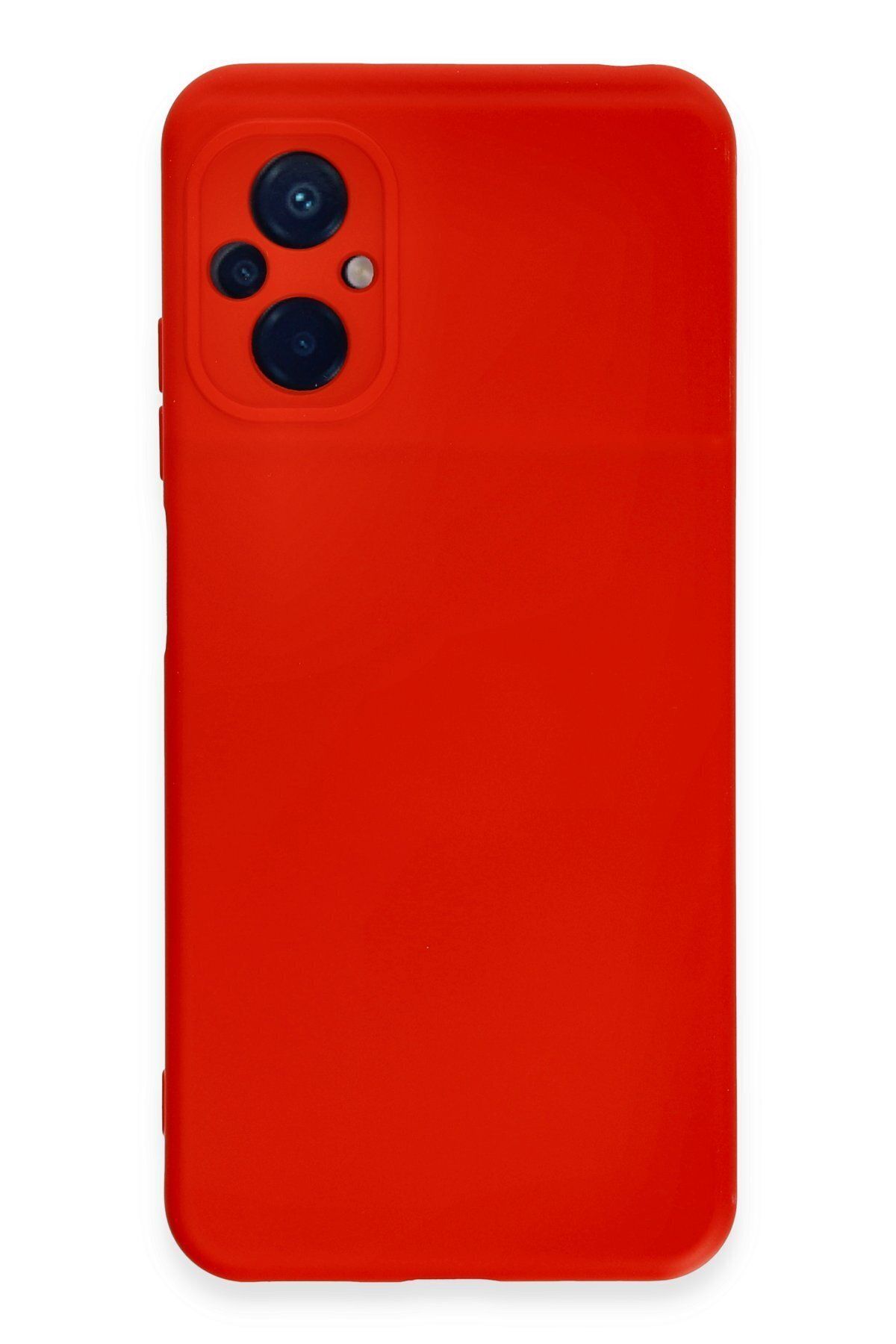 cepmoda Xiaomi Poco M5 Telefon Kılıfı - Lansman, iÇi Süet/Kadife, Soft v2 - KIRMIZI