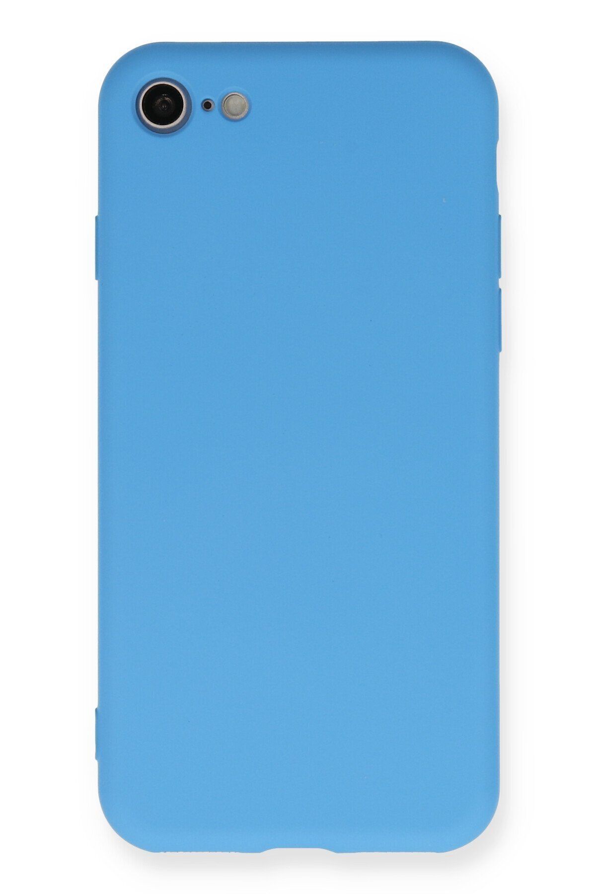 cepmoda iPhone 7 / 8 / SE 2020 Telefon Kılıfı - Lansman, iÇi Süet/Kadife, Soft v2 - MAVİ