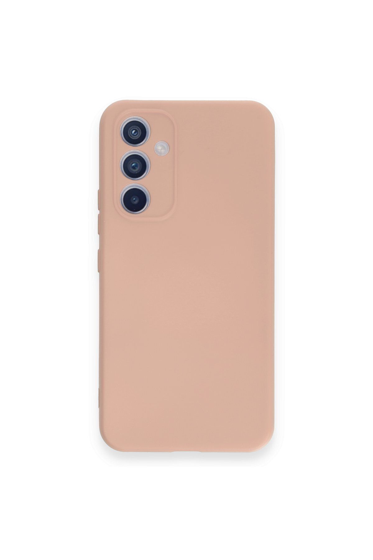cepmoda Samsung Galaxy A54 5G Telefon Kılıfı - Lansman, iÇi Süet/Kadife, Soft v2 - PUDRA