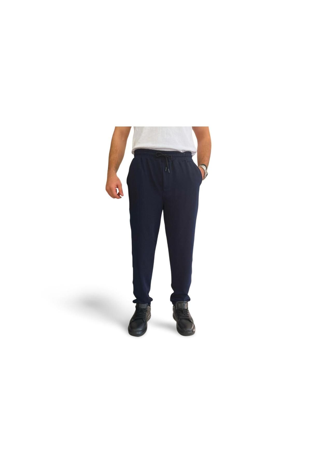 shop Erkek Siyah Yandan Cepli Beli Lastikli Bağcıklı Duble Paça Jogger Pantolon
