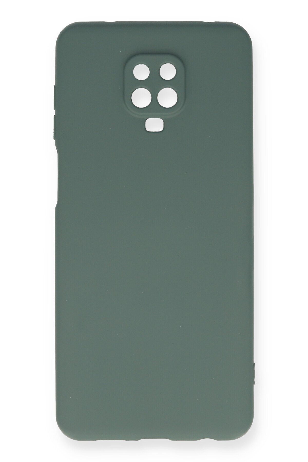 cepmoda Xiaomi Redmi Note 9S Telefon Kılıfı - Lansman, iÇi Süet/Kadife, Soft v2 - KOYU YEŞİL