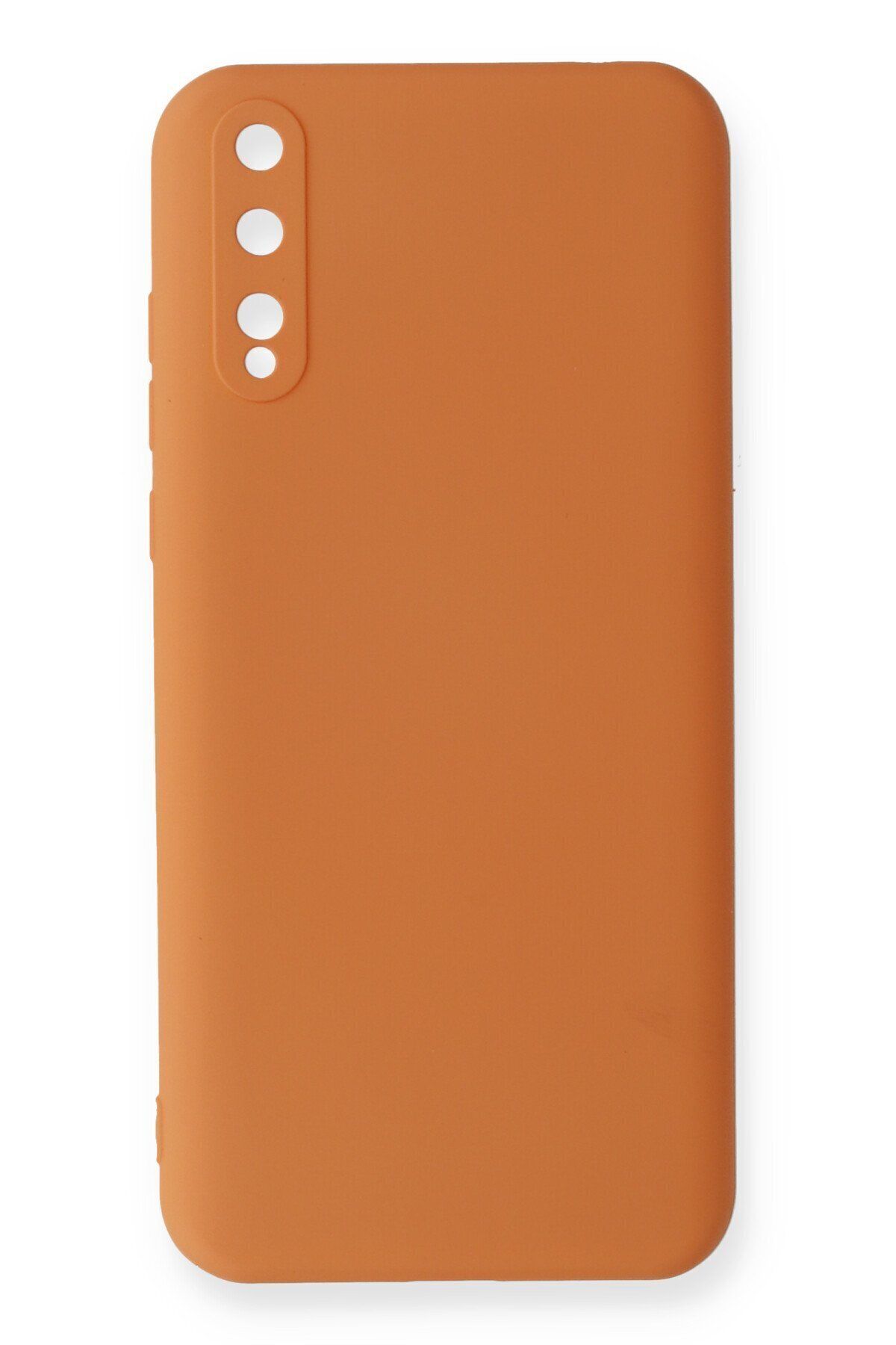 cepmoda Huawei Y8P Uyumlu Telefon Kılıfı - Lansman, iÇi Süet/Kadife, Soft - TURUNCU