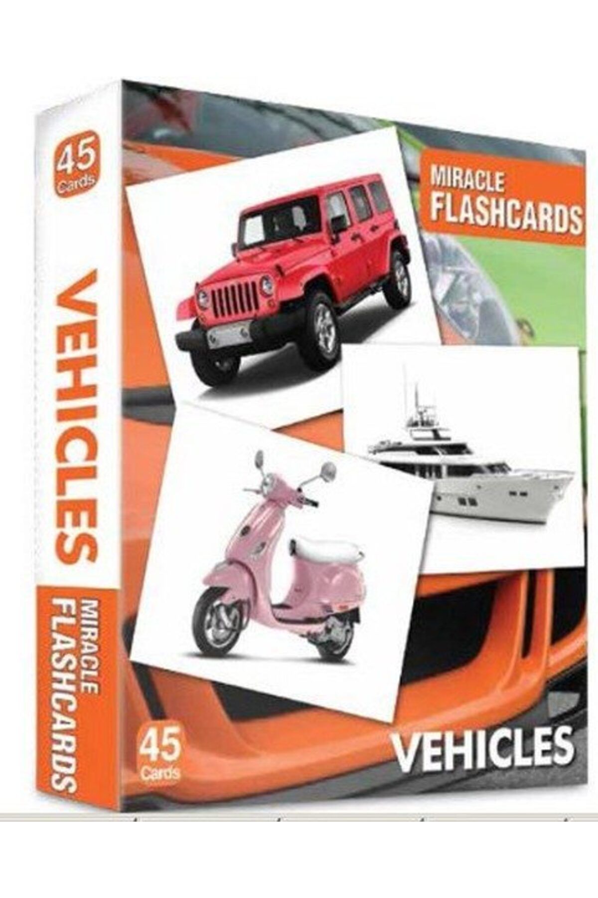 Destek Yayınları Vehicles Miracle Flashcards 45 Cards