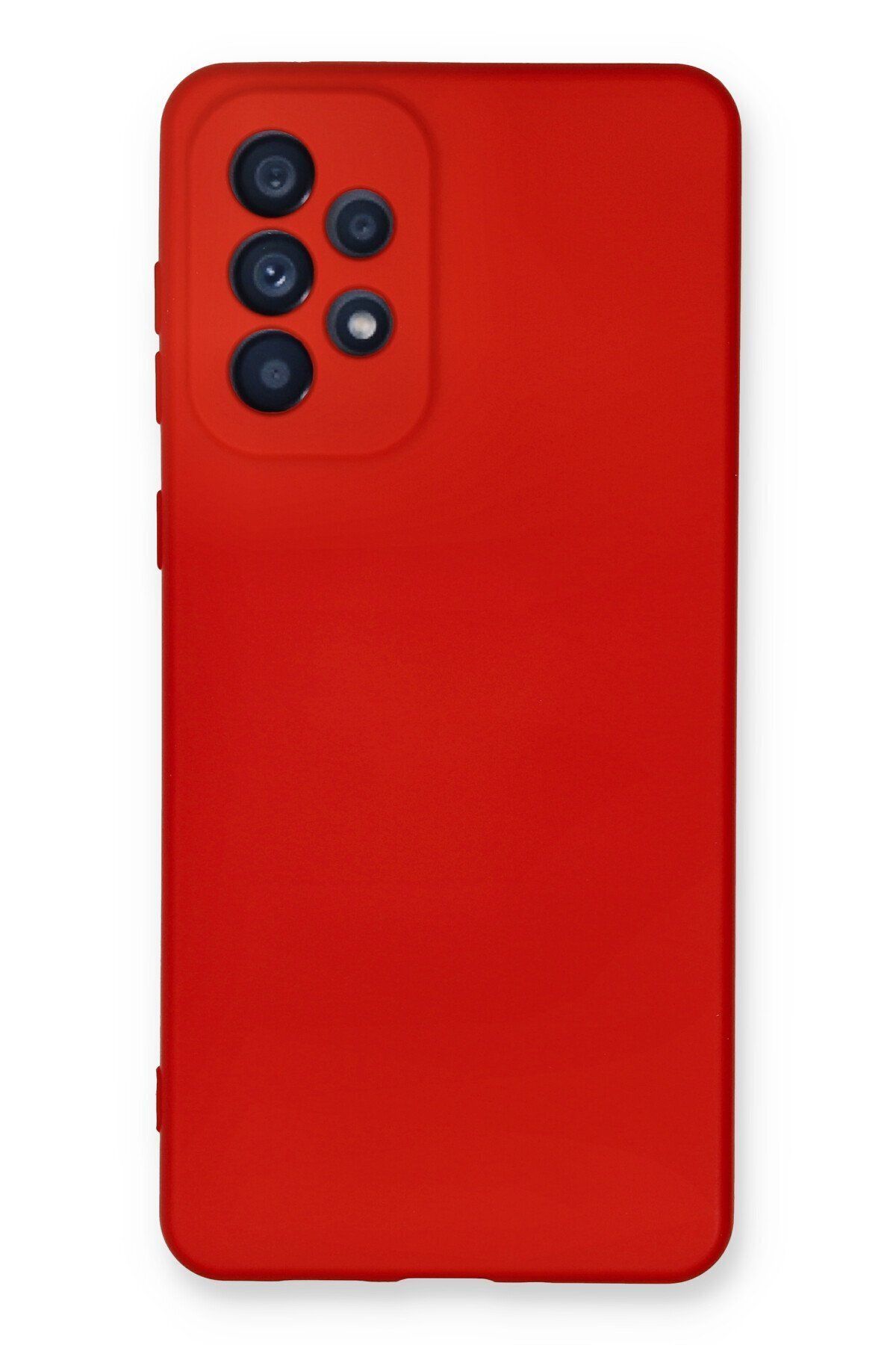 cepmoda Galaxy A53 5G Uyumlu - Cpmd içi kadife Soft-Nano Doku Kapak/Kılıf - KIRMIZI