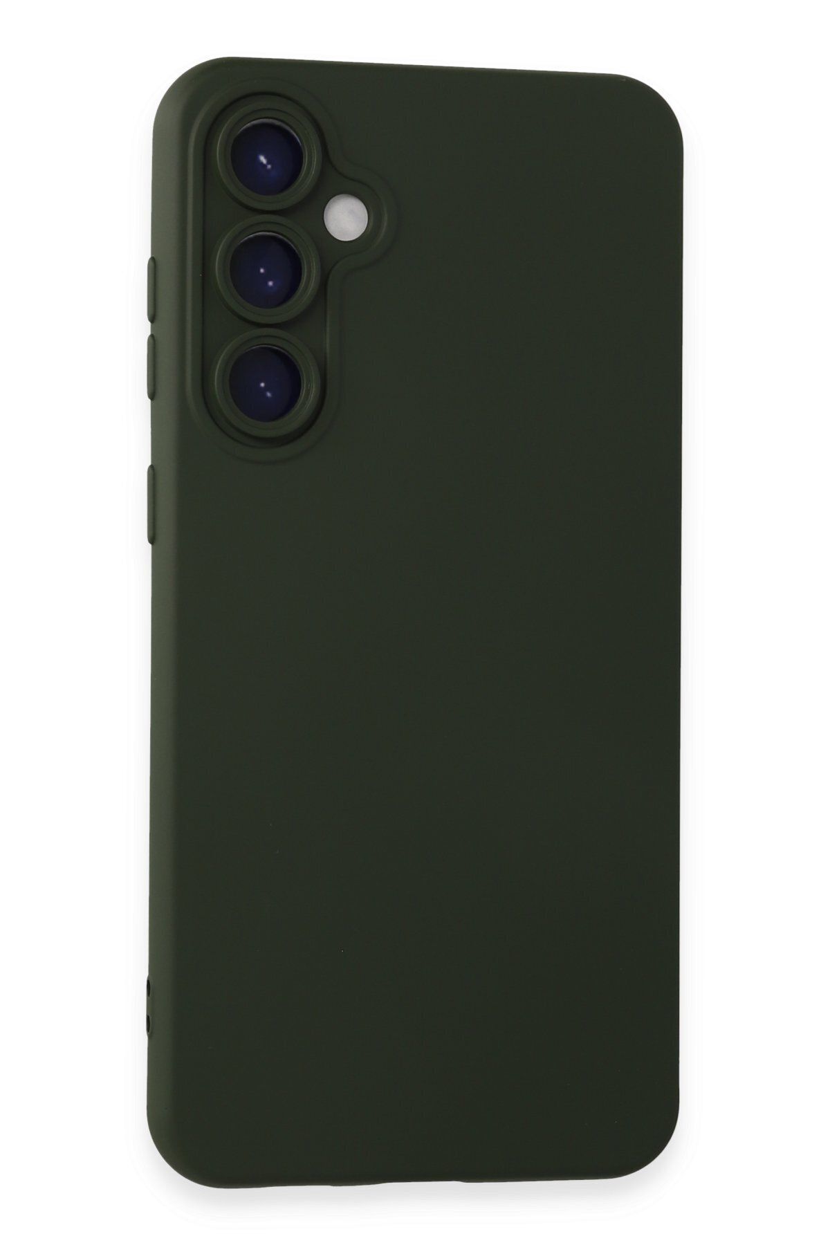 cepmoda Samsung Galaxy S23 FE Uyumlu Telefon Kılıfı - Lansman, iÇi Süet/Kadife, Soft - KOYU YEŞİL