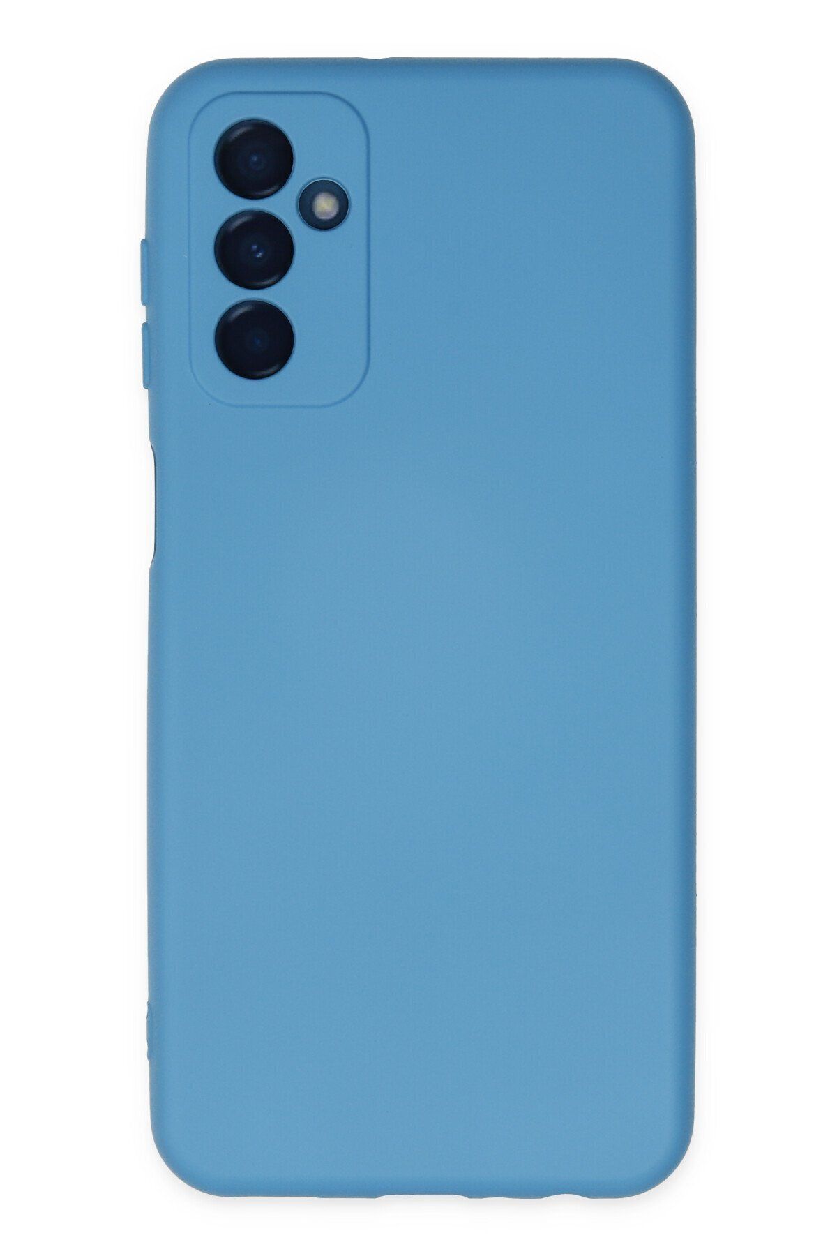 cepmoda Samsung Galaxy M13 Telefon Kılıfı - Lansman, iÇi Süet/Kadife, Soft v2 - MAVİ