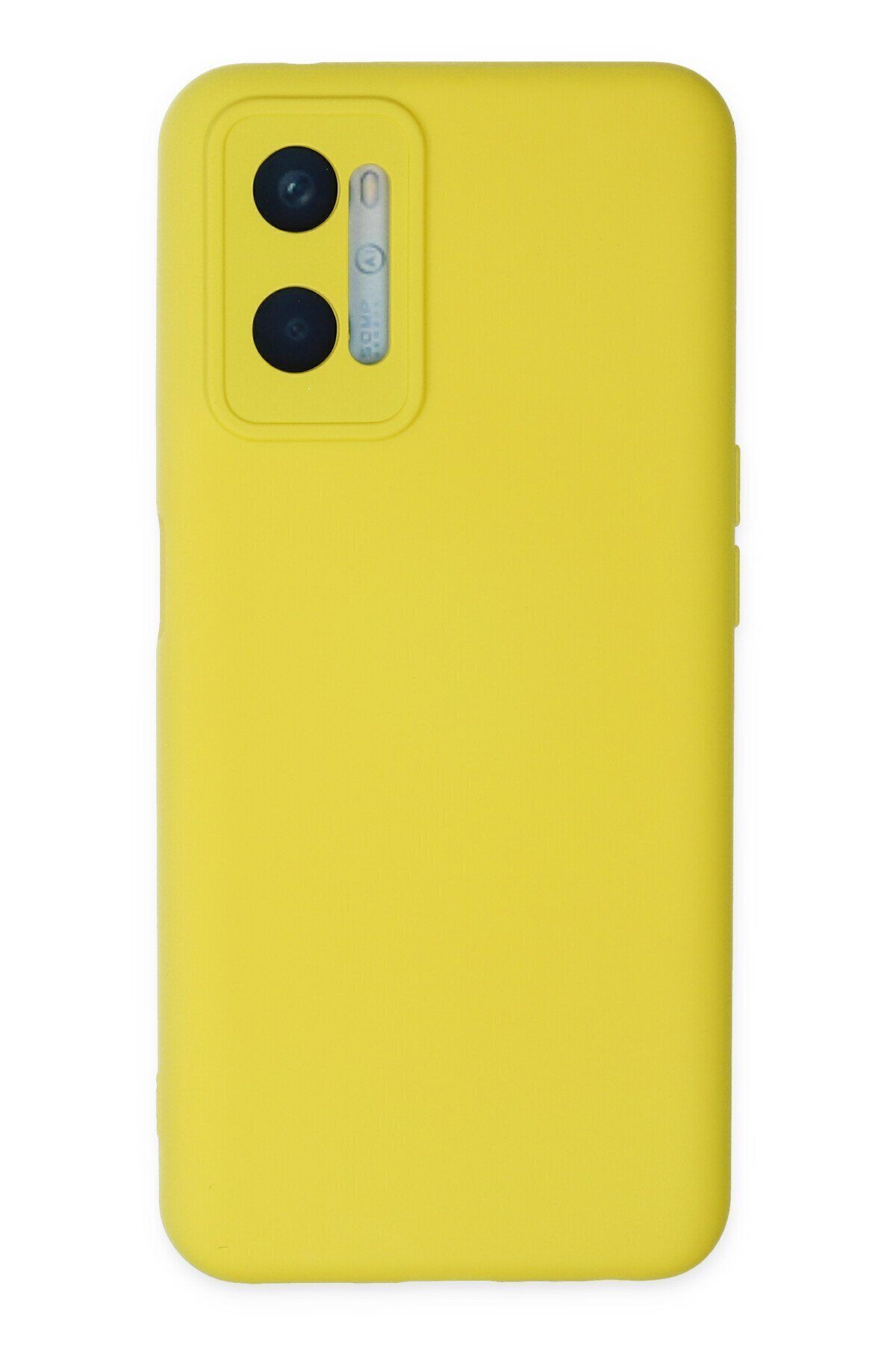 cepmoda Oppo A96 Telefon Kılıfı - Lansman, iÇi Süet/Kadife, Soft v2 - SARI
