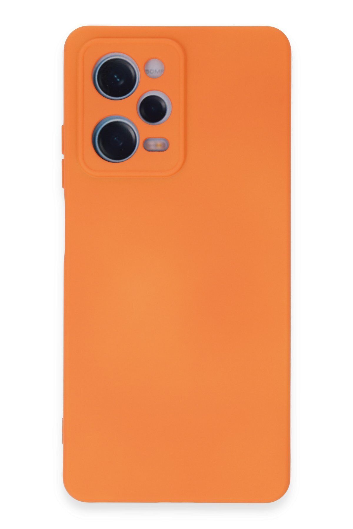 cepmoda Xiaomi POCO X6 Uyumlu Telefon Kılıfı - Lansman, iÇi Süet/Kadife, Soft - TURUNCU