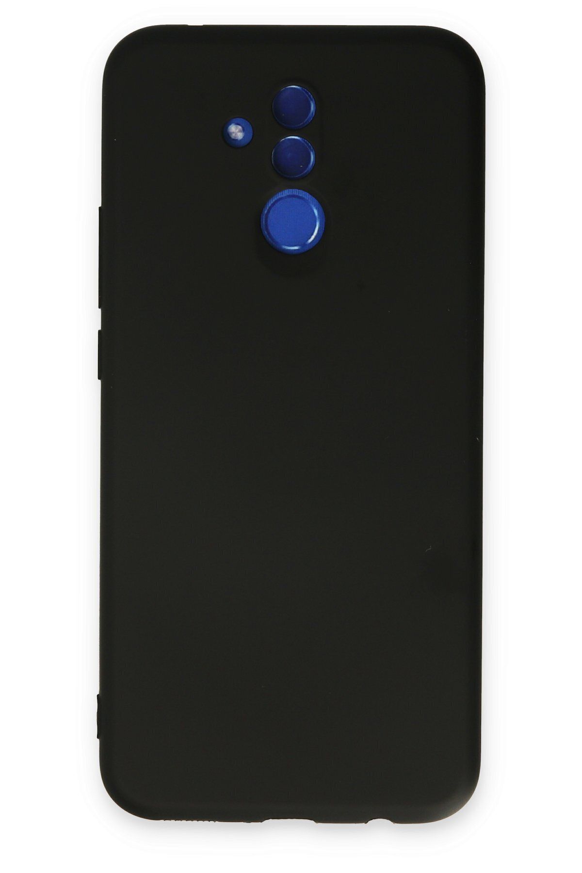 cepmoda Mate 20 Lite uyumlu  - Cpmd içi kadife Soft-Nano Doku Kapak/Kılıf - SİYAH