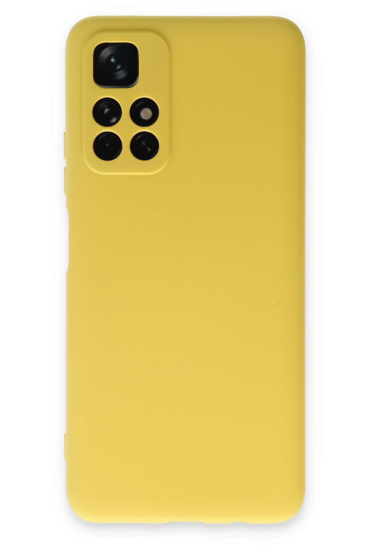cepmoda Xiaomi Poco M4 Pro 5G Uyumlu Telefon Kılıfı - Lansman, iÇi Süet/Kadife, Soft - SARI
