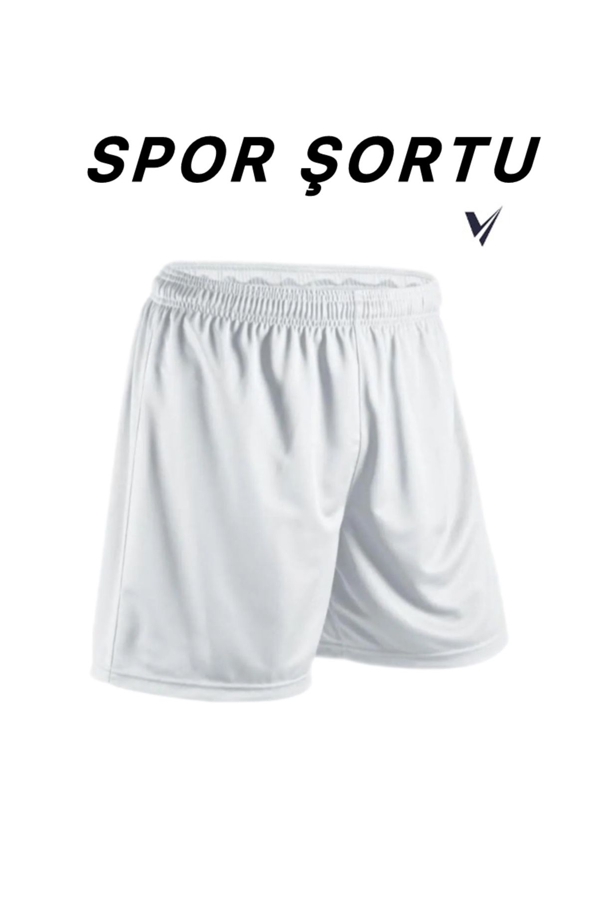 FormaVole Spor Şortu Beyaz Nefes Alabilen Dört Mevsim Tüm Sporlar İçin Beyaz Spor Şortu