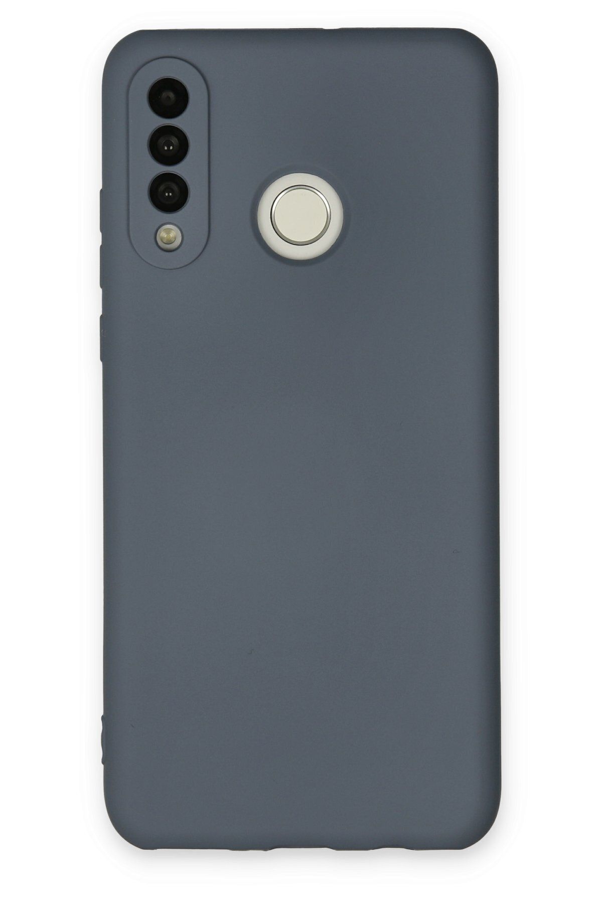 cepmoda Huawei P30 Lite Uyumlu - Cpmd içi kadife Soft-Nano Doku Kapak/Kılıf - GRİ
