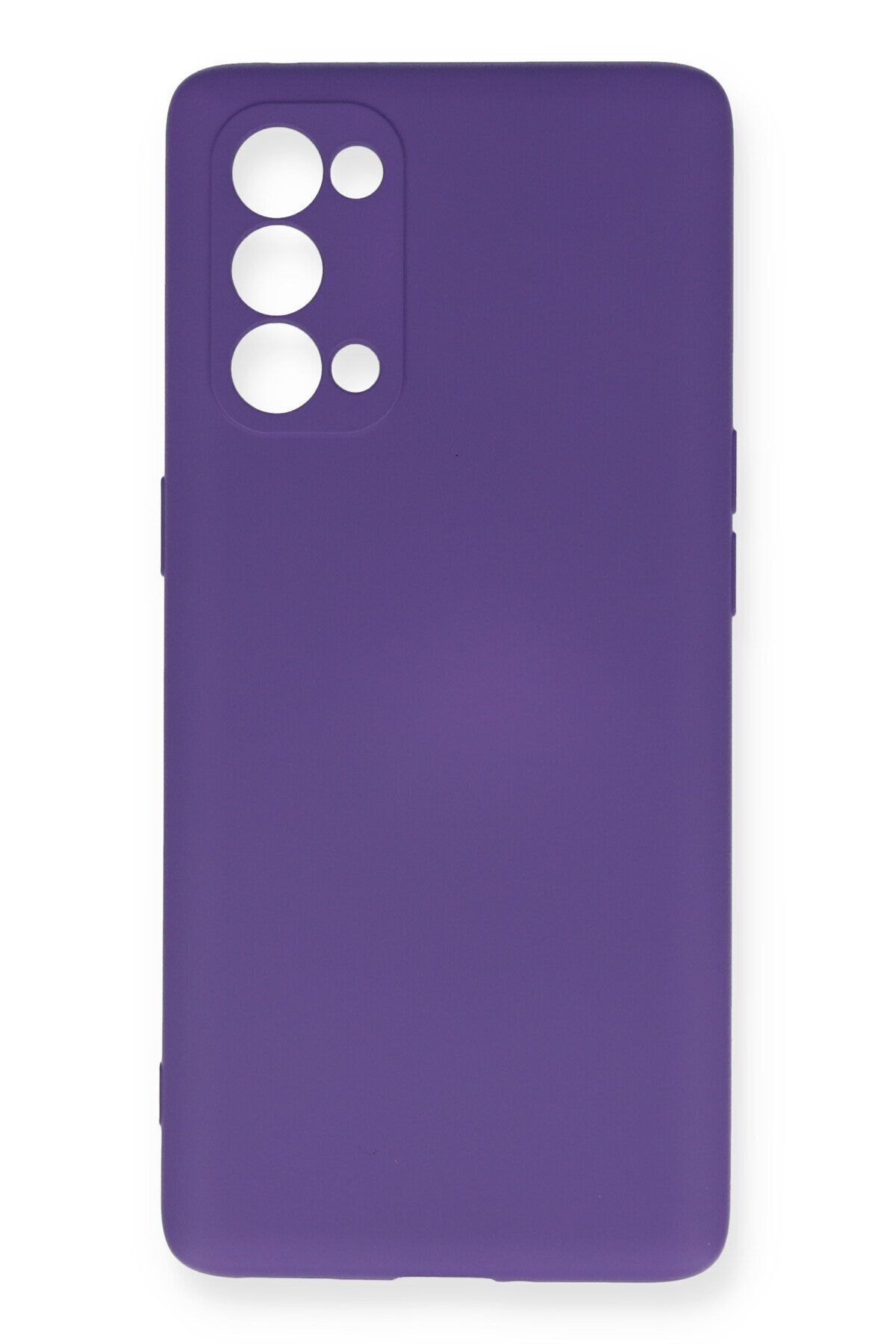 cepmoda Oppo Reno 5 Pro - Uyumlu içi kadife Soft-Nano Doku Kapak/Kılıf - MOR