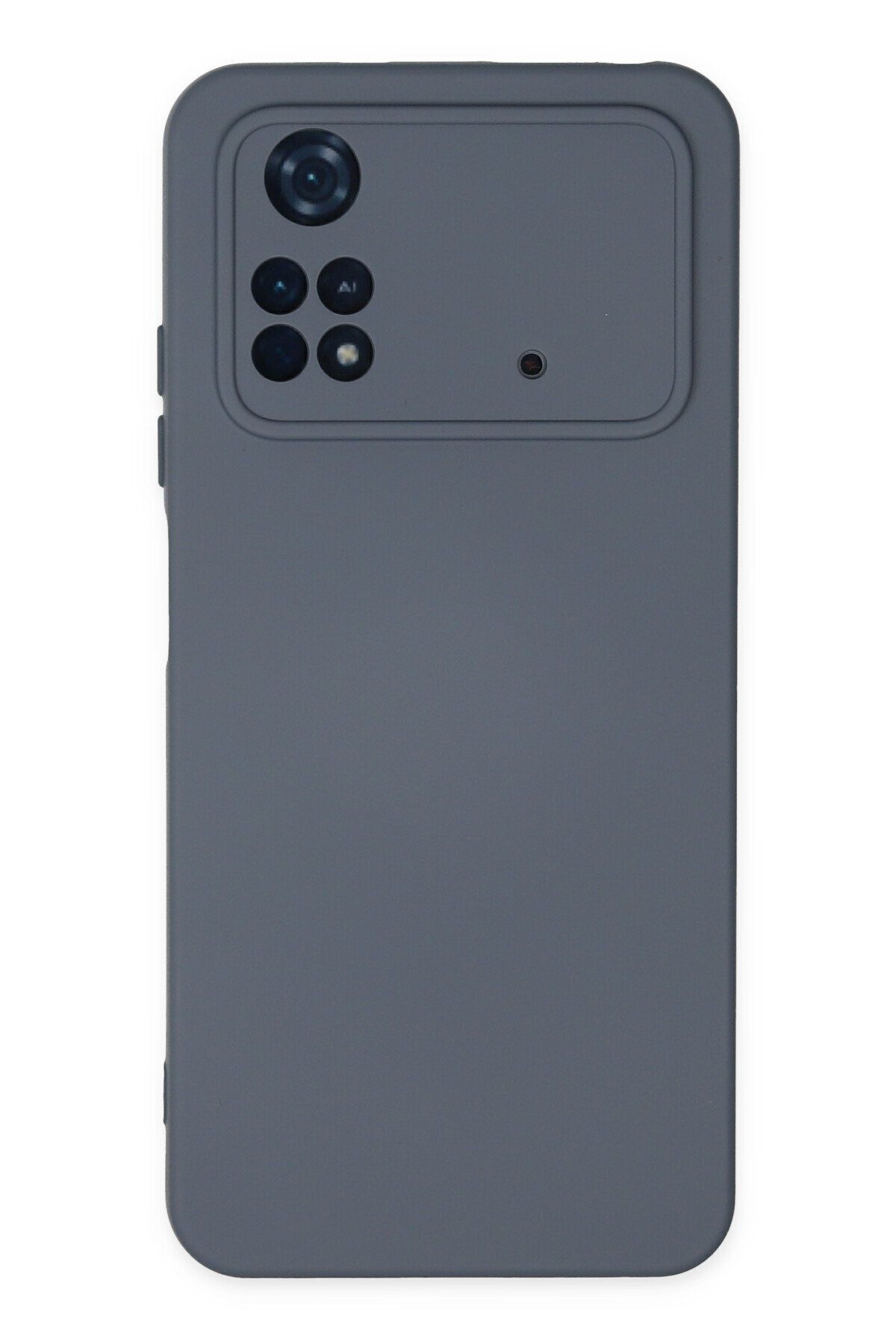 cepmoda Xiaomi POCO M4 PRO (4G) Uyumlu Telefon Kılıfı - Lansman, iÇi Süet/Kadife, Soft - GRİ