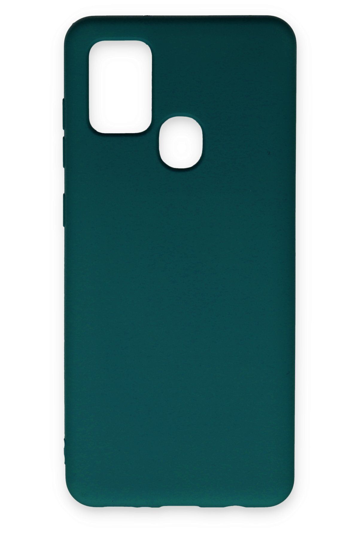 cepmoda Galaxy A21S - Cpmd içi kadife Soft-Nano Doku Kapak/Kılıf - KOYU YEŞİL uyumlu