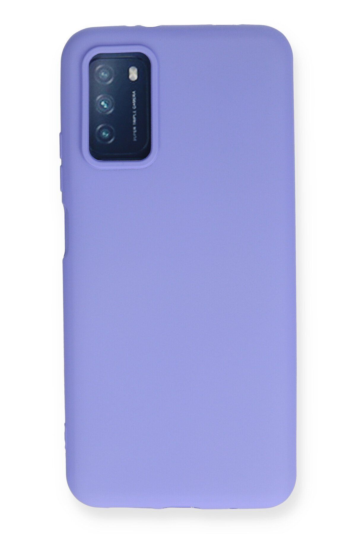 cepmoda Xiaomi Pocophone M3  uyumlu - Cpmd içi kadife Soft-Nano Doku Kapak/Kılıf - LİLA