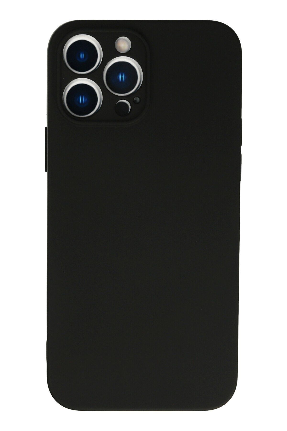 cepmoda iPhone 13 Pro Max Uyumlu Telefon Kılıfı - Lansman, iÇi Süet/Kadife, Soft - SİYAH