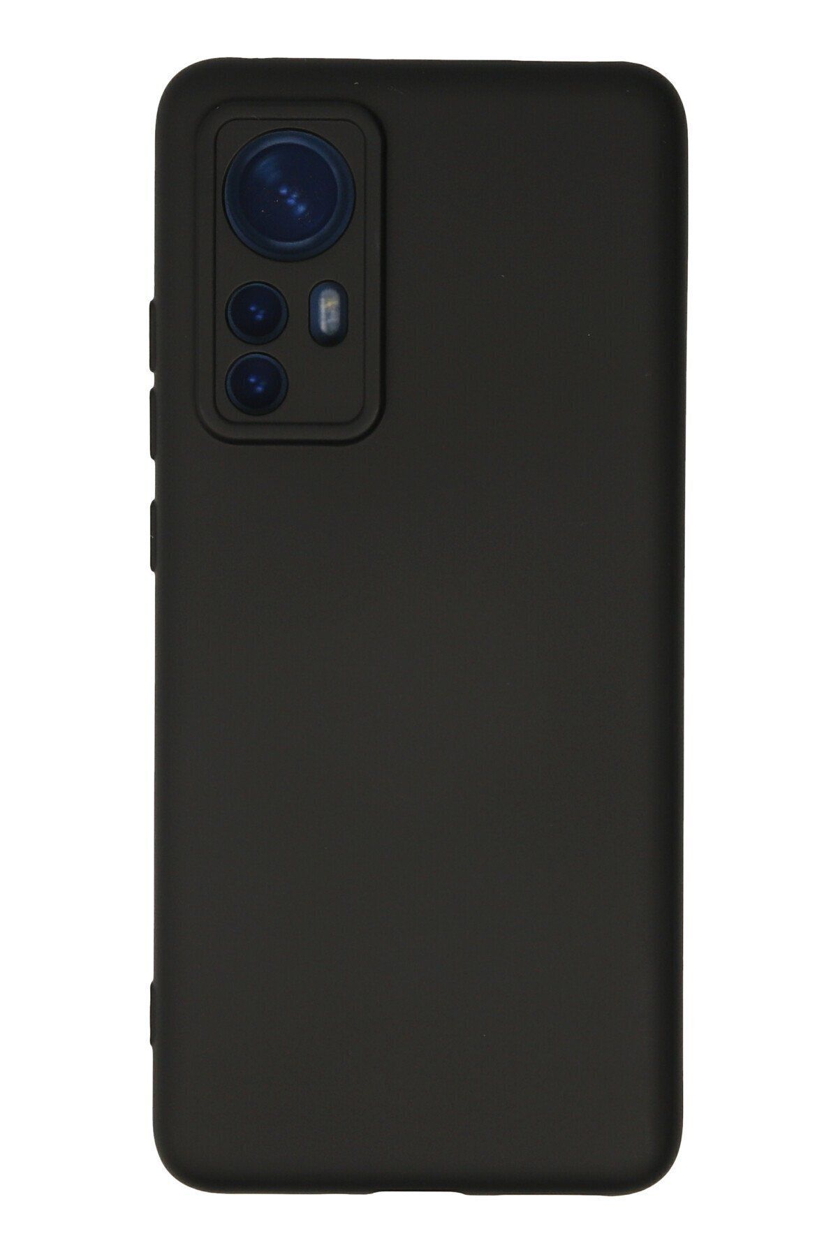 cepmoda Xiaomi Mi 12X - Cpmd içi kadife Soft-Nano Doku Kapak/Kılıf - SİYAH