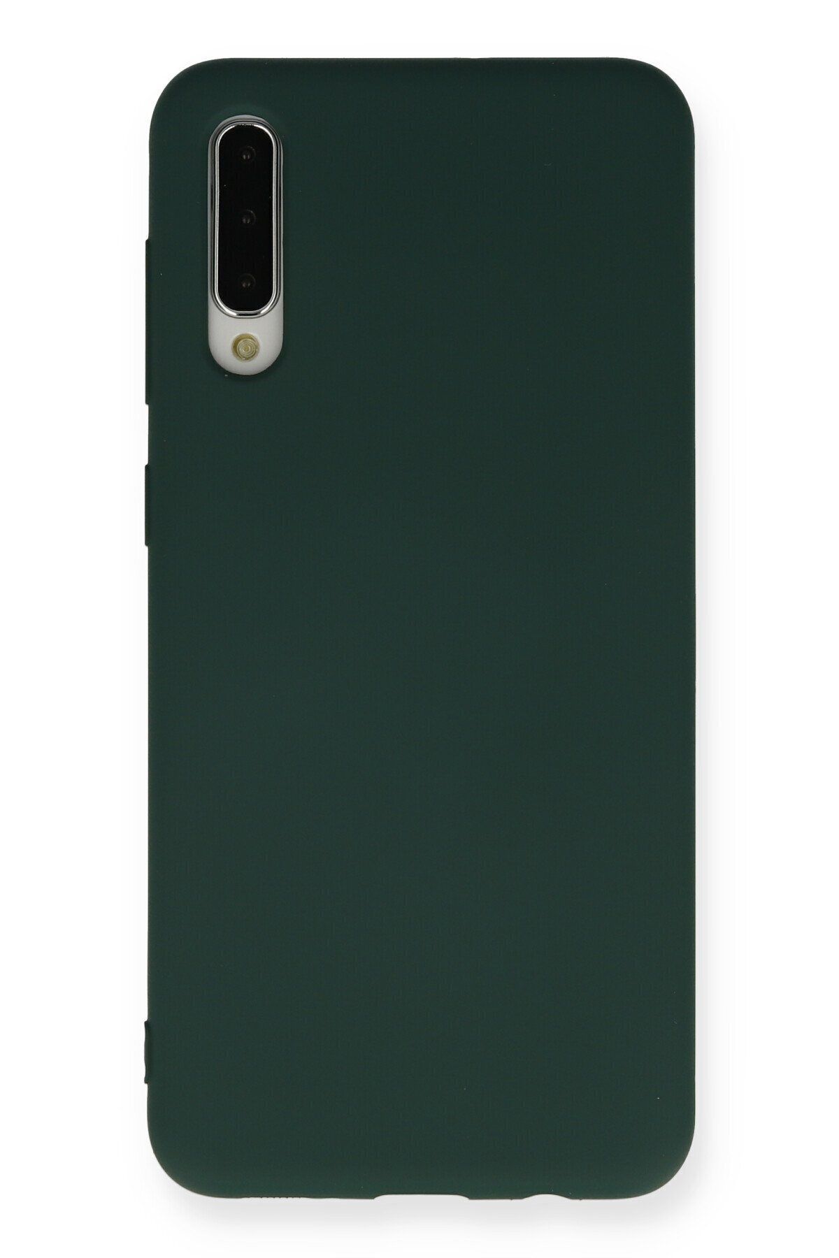 cepmoda Samsung Galaxy A50 - Cpmd içi kadife Soft-Nano Doku Kapak/Kılıf - KOYU YEŞİL