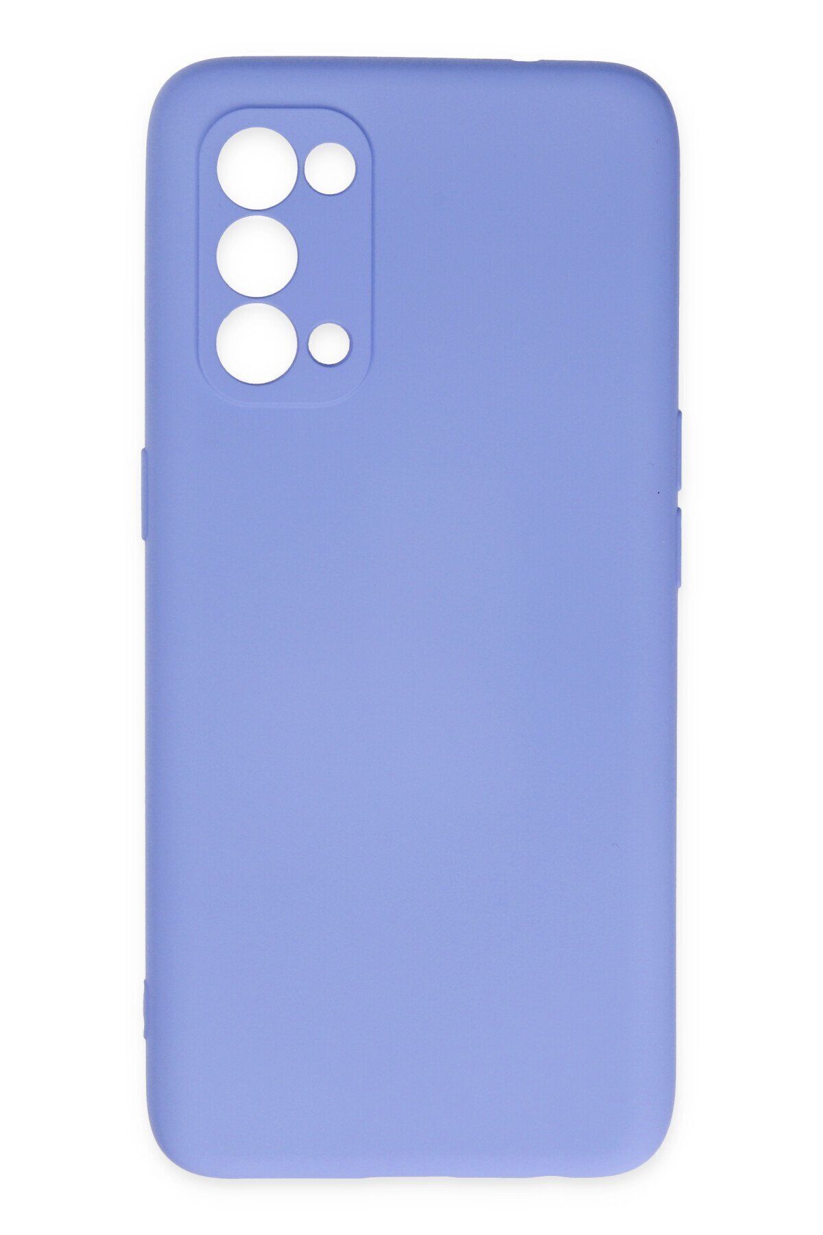 cepmoda Oppo Reno 5 Uyumlu Telefon Kılıfı - Lansman, iÇi Süet/Kadife, Soft - LİLA