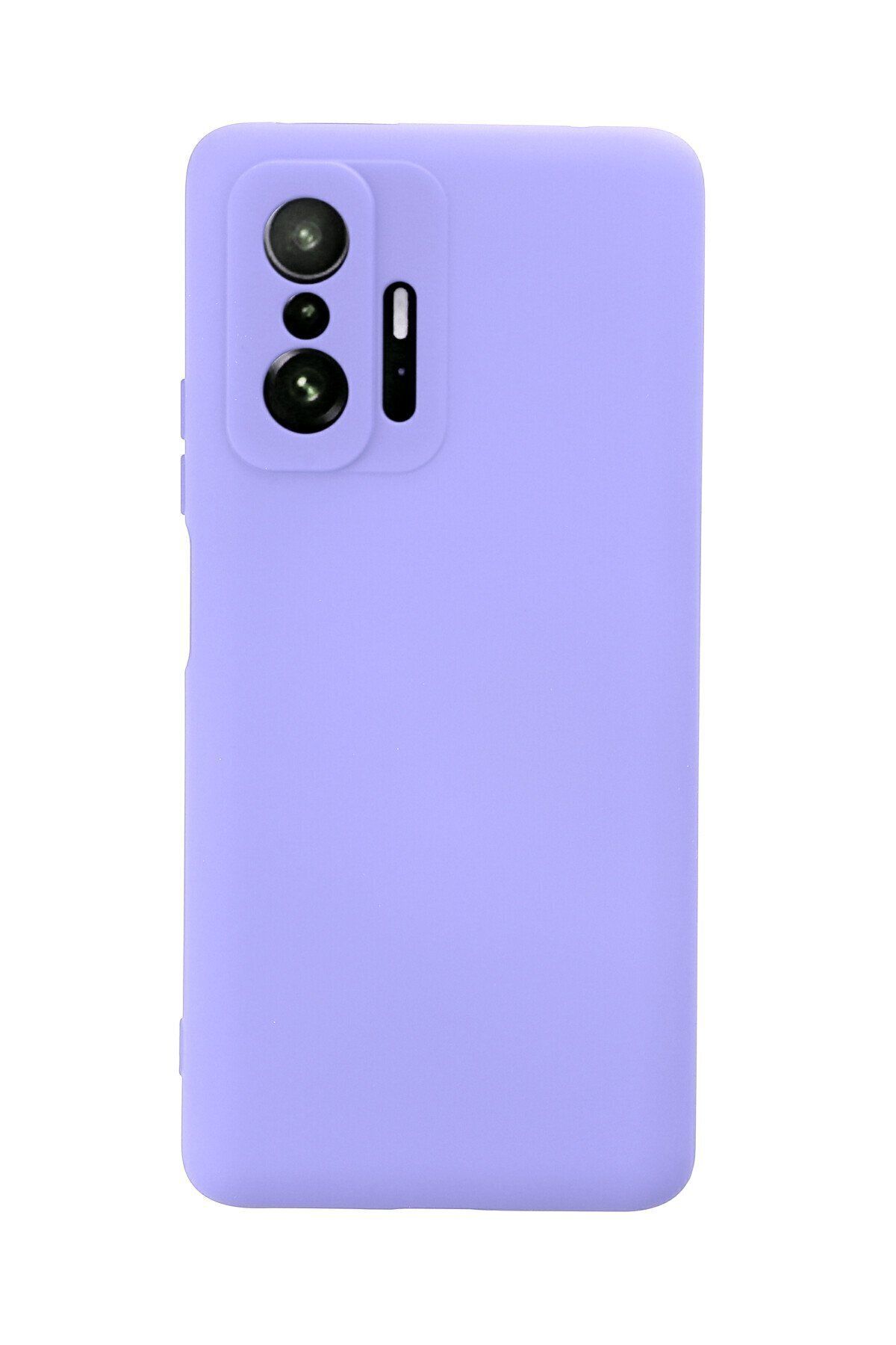 cepmoda Xiaomi Mi 11T Pro Uyumlu içi kadife Soft-Nano Doku Kapak/Kılıf - LİLA