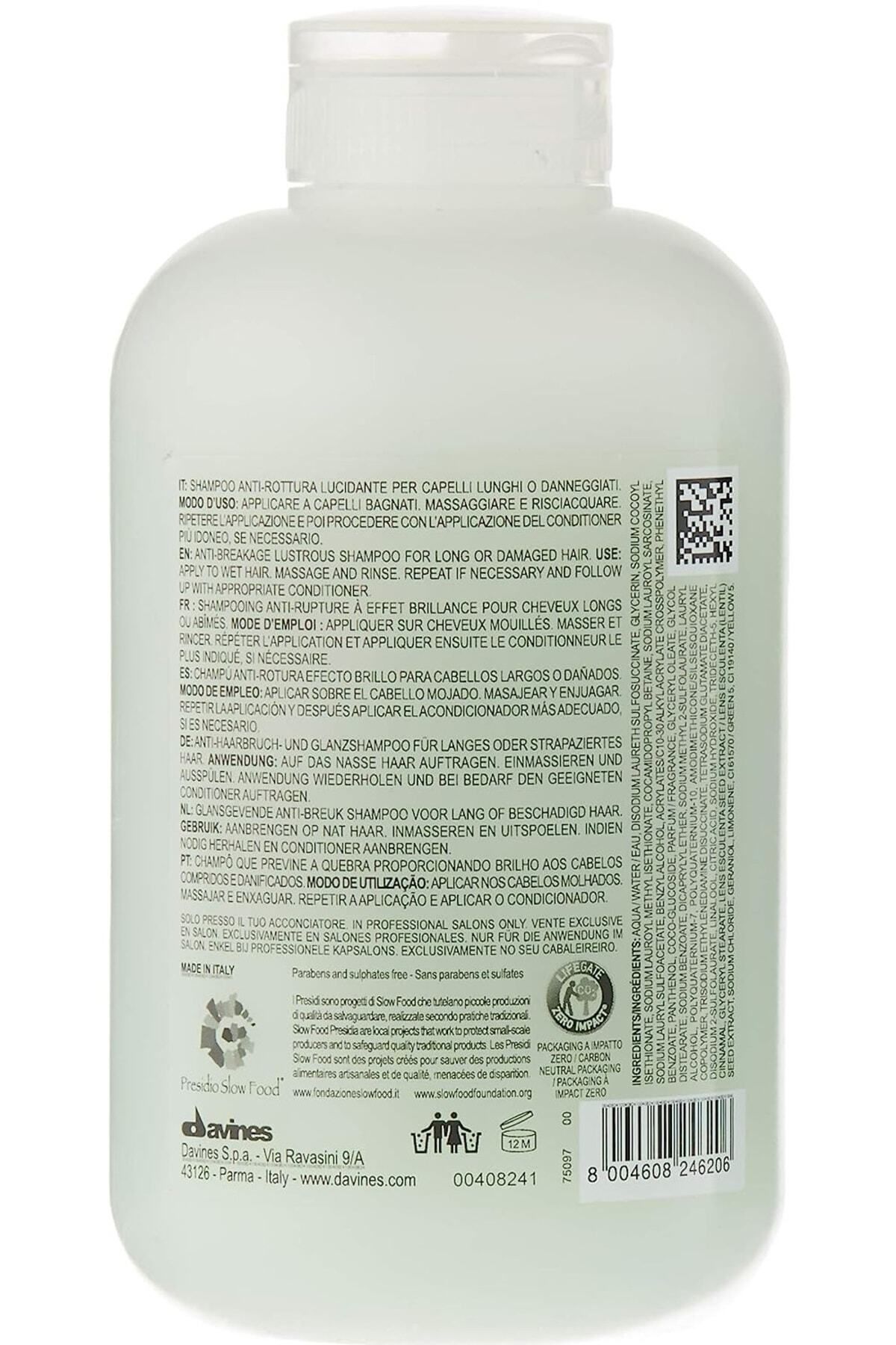 Davines Besleyici Melu Nourishing Moisturizing 5.5 saç bakım şampuanı 250. ml KUAFOREVA86