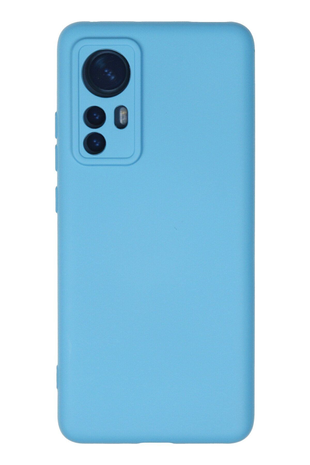 cepmoda Xiaomi Mi 12 Telefon Kılıfı - Lansman, iÇi Süet/Kadife, Soft v2 - MAVİ