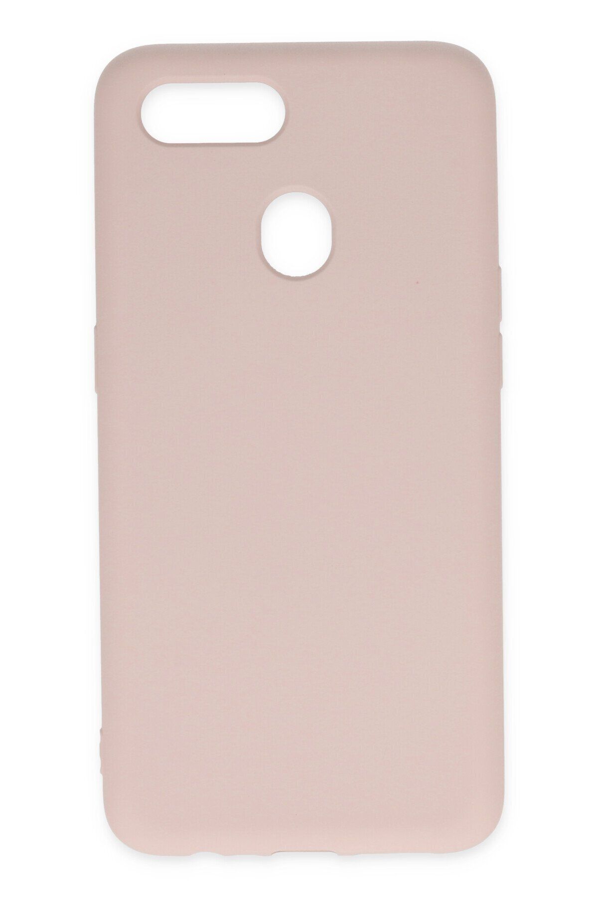 cepmoda Oppo A12 Uyumlu Telefon Kılıfı - Lansman, iÇi Süet/Kadife, Soft - PUDRA