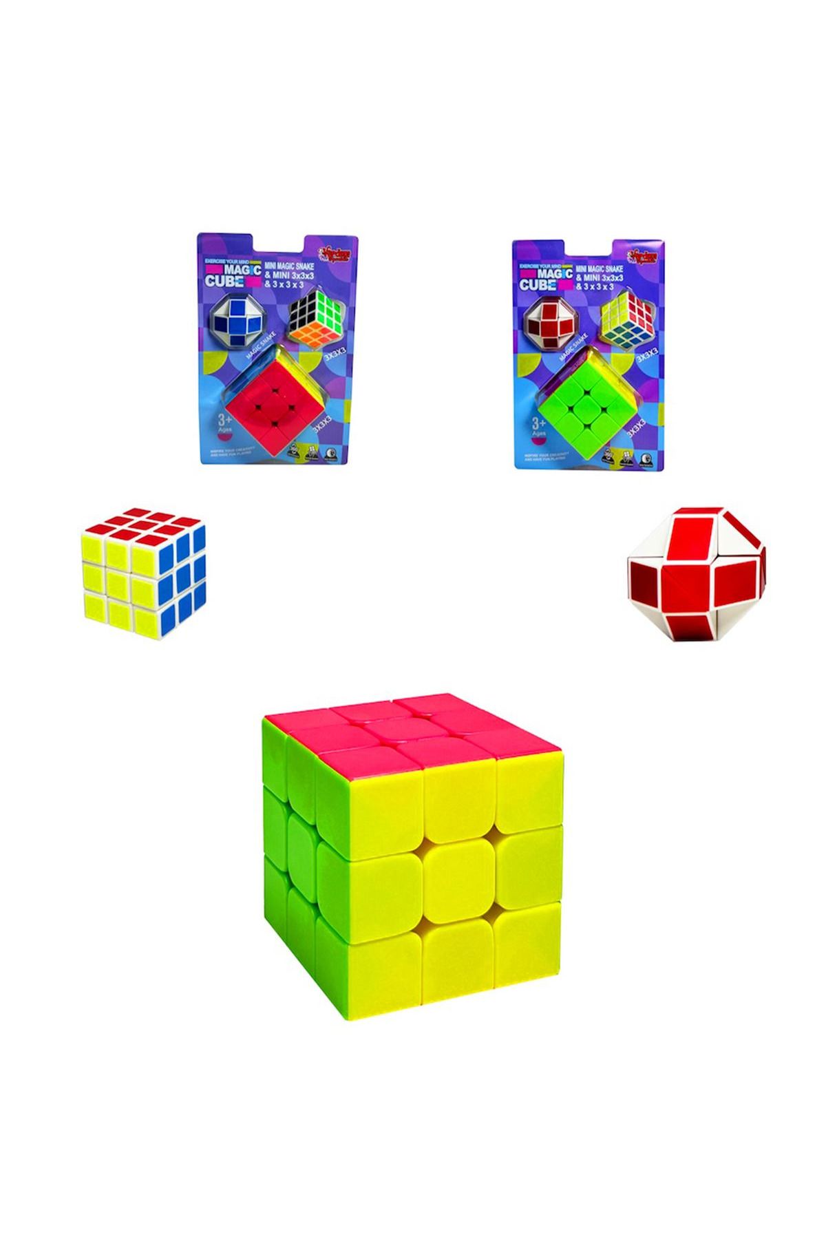 Art Tone ZEKA KÜPÜ FX7343 MAGİC CUBE 3x3x3 MİNİ MAGİC SNAKE 3x3x3 3+