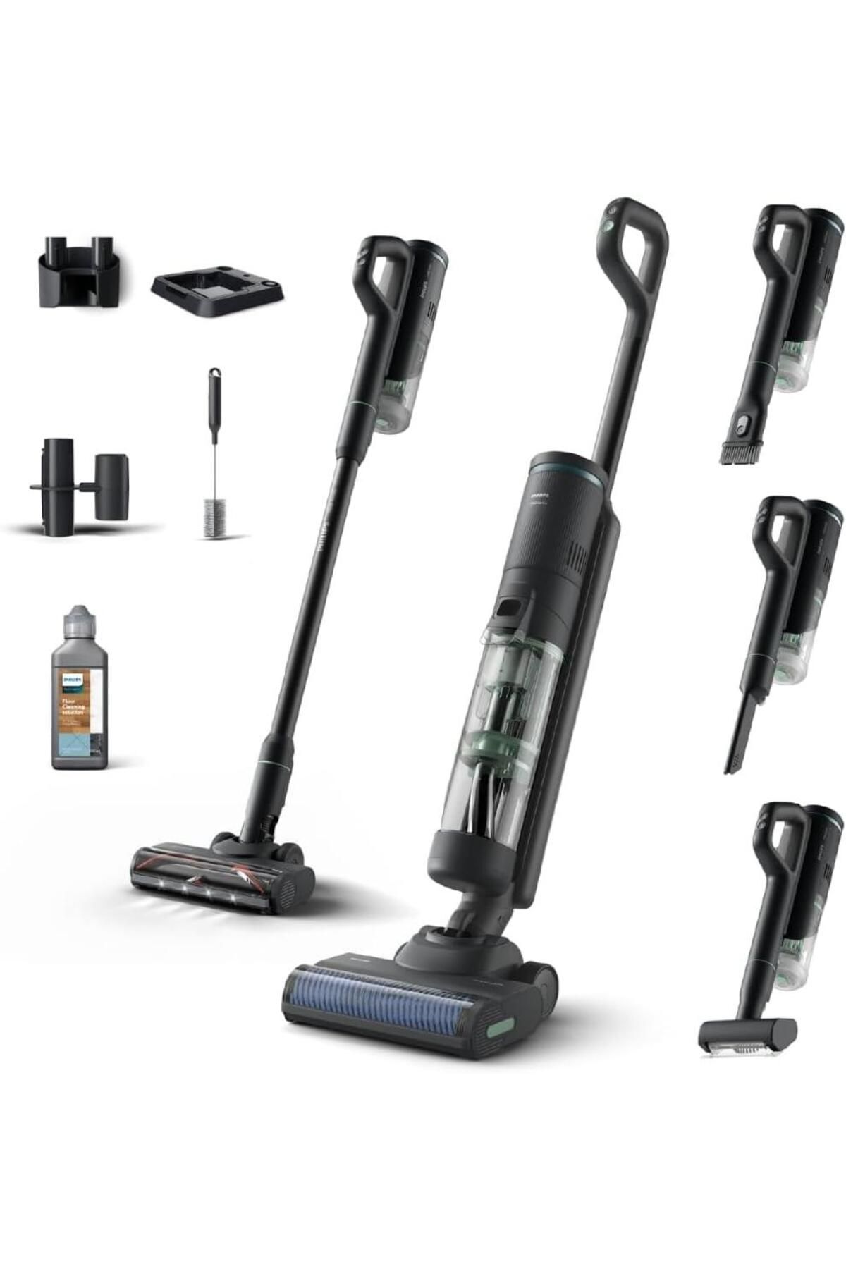 Philips XW7263.11 Aqua Trio 7000 Seri Islak & Kuru Temizlik Kablosuz Dikey Süpürge