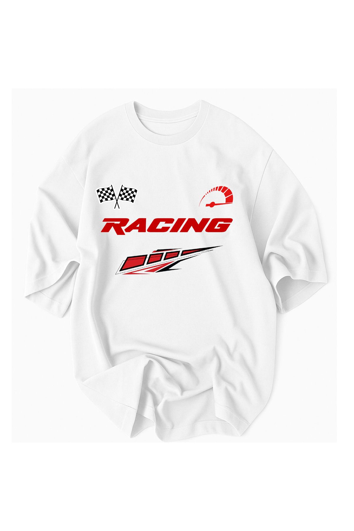 JDM RACING® Resmi Koleksiyon – Oversize Hız Temalı Erkek Tişörtleri