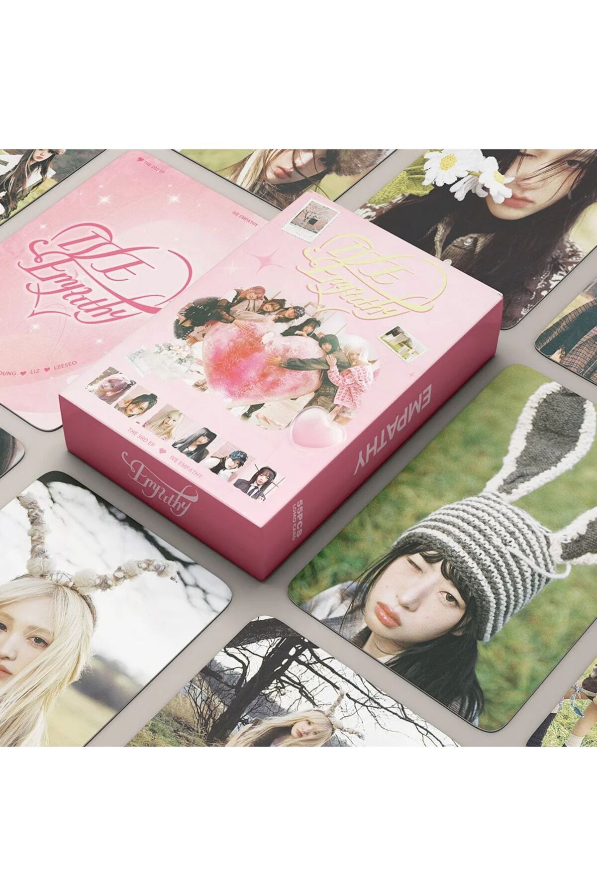 Kpop Dünyasi IVE '' EMPATHY '' Çift Yön Baskılı Lomo Card Seti