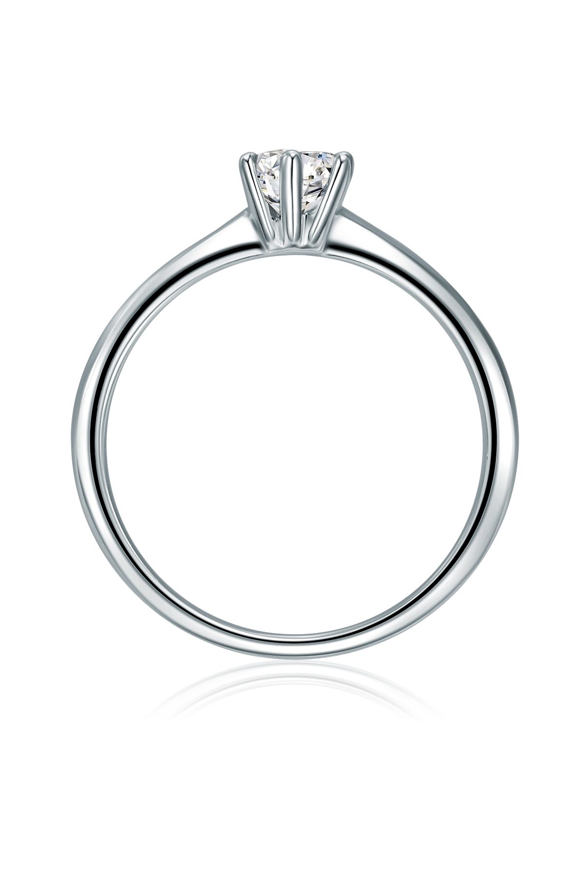 Trilani-Silberring Ring Sterling Silber Zirkonia Weiß 4