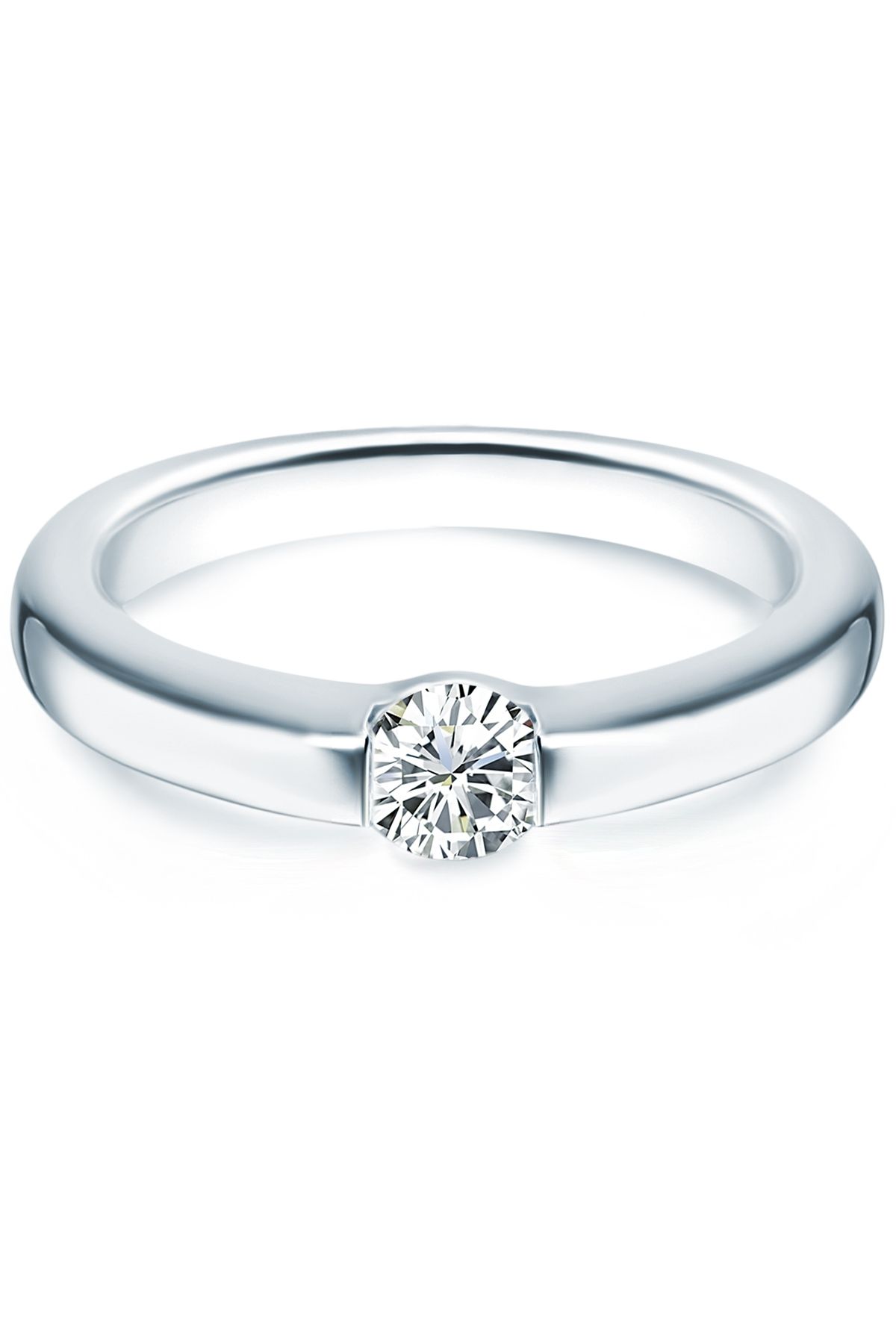 Trilani-Silberring Ring Sterling Silber Zirkonia Weiß 1