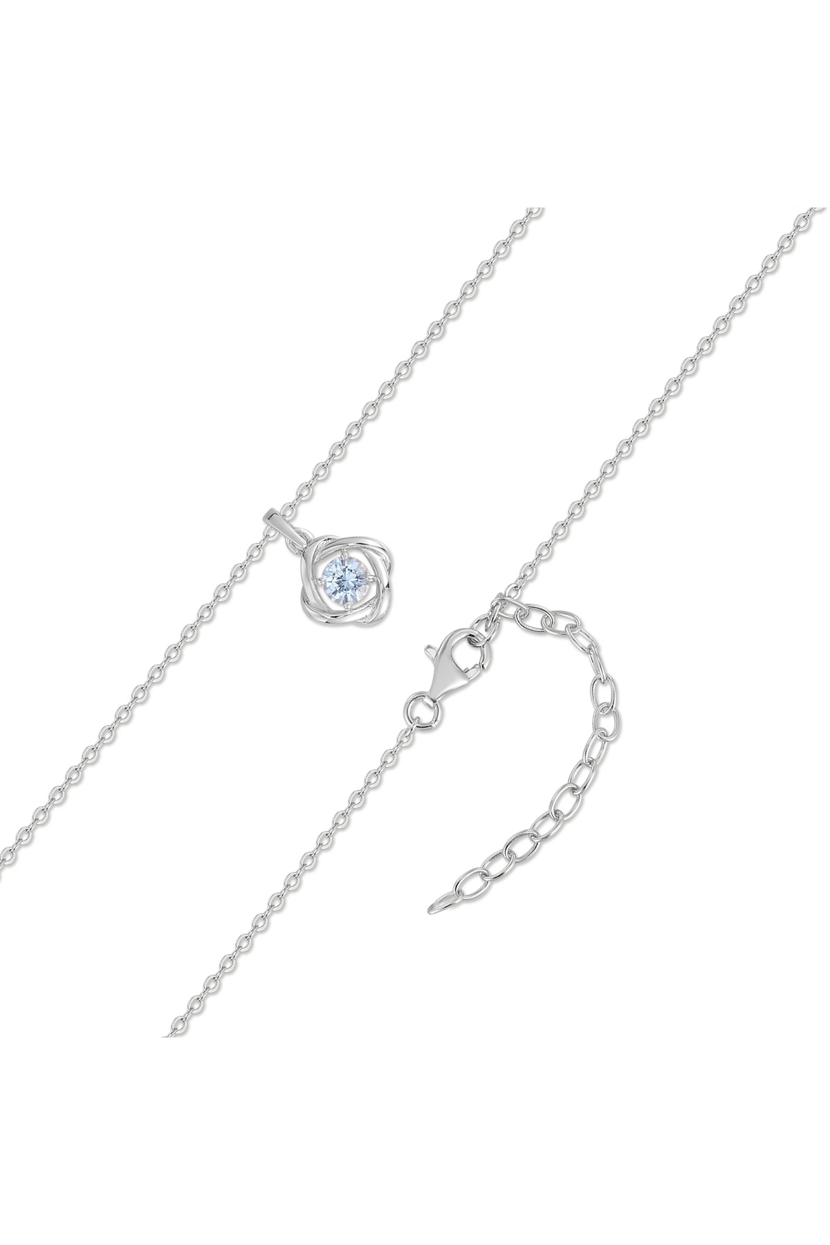 Rafaela Donata-Silberhalskette Kette mit Anhänger Sterling Silber Spinell (synth.) blau 3