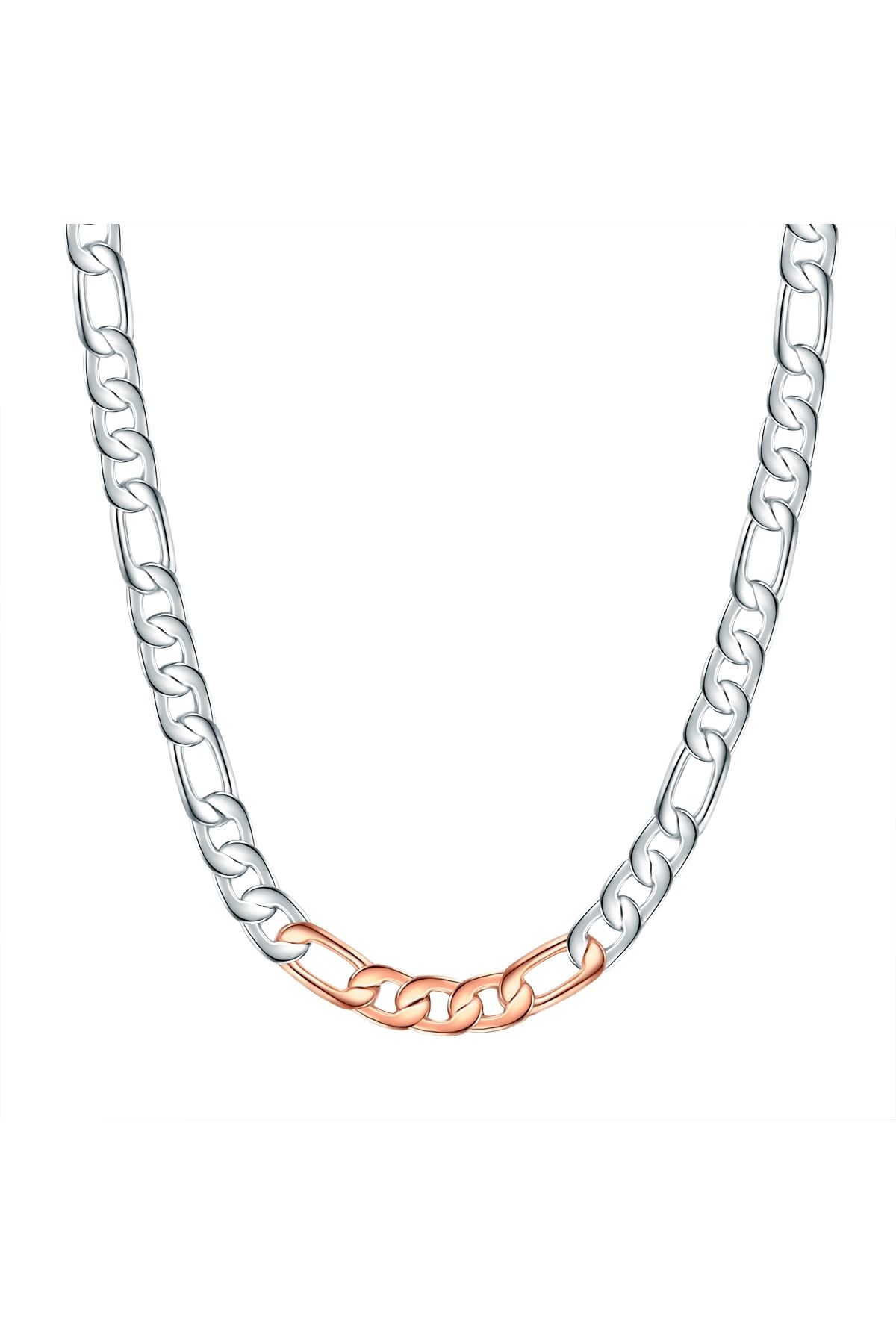 Lulu & Jane-Modeschmuckhalskette Kette bi-Color 1