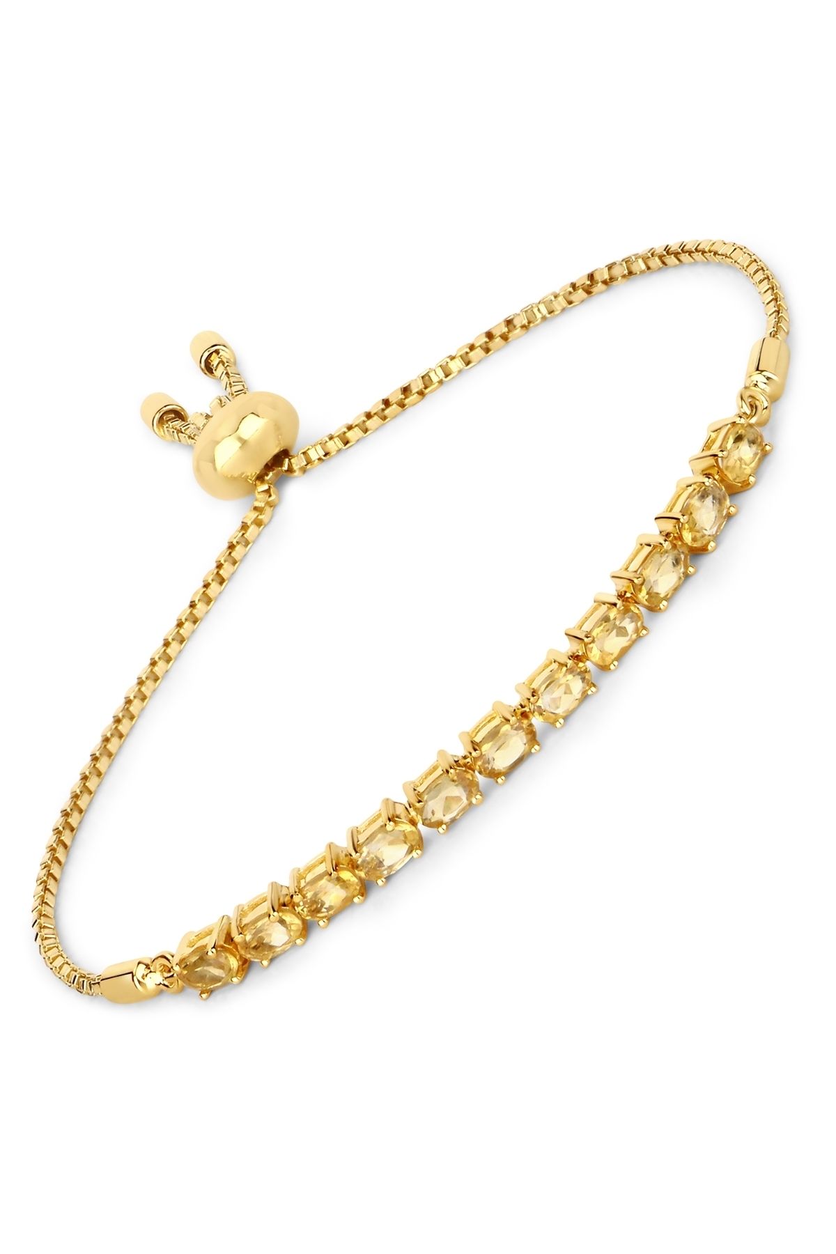 Rafaela Donata-Edelsteinarmband Armband Sterling Silber Gelbvergoldet Citrin 1