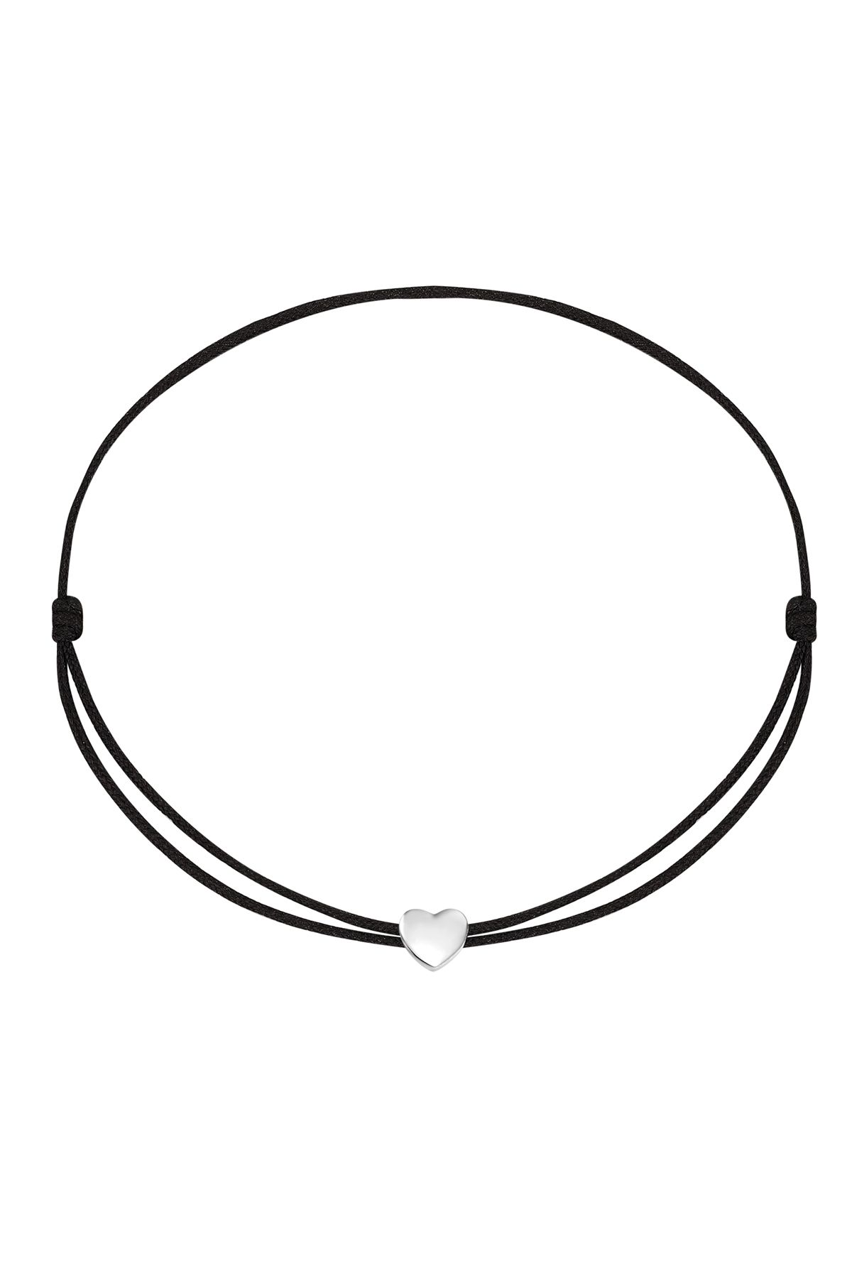 Rafaela Donata-Textilarmband Armband Sterling Silber Textil (SCHWARZ) 1