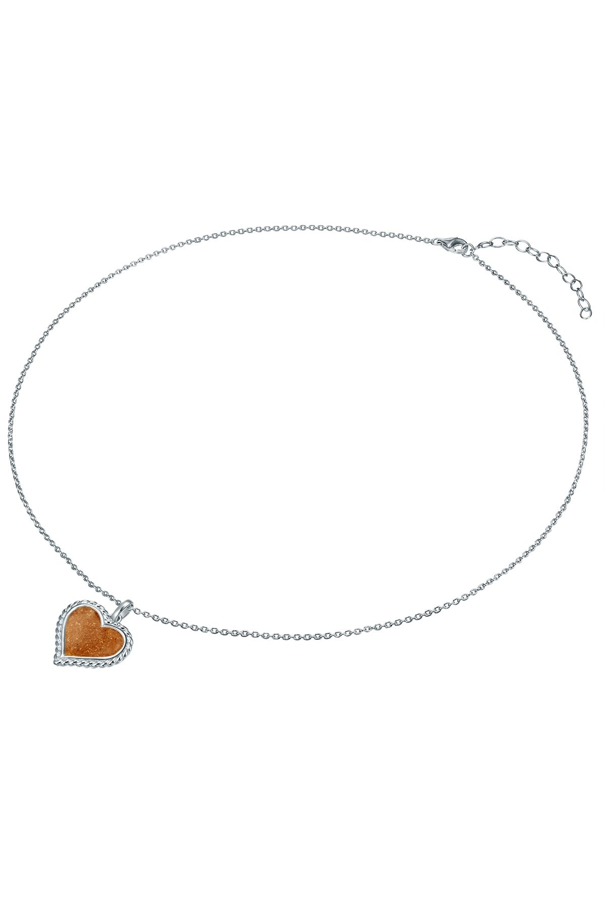STRANDGLÜCK-Silberhalskette Kette Mit Anhänger Sterling Silber Sand 3