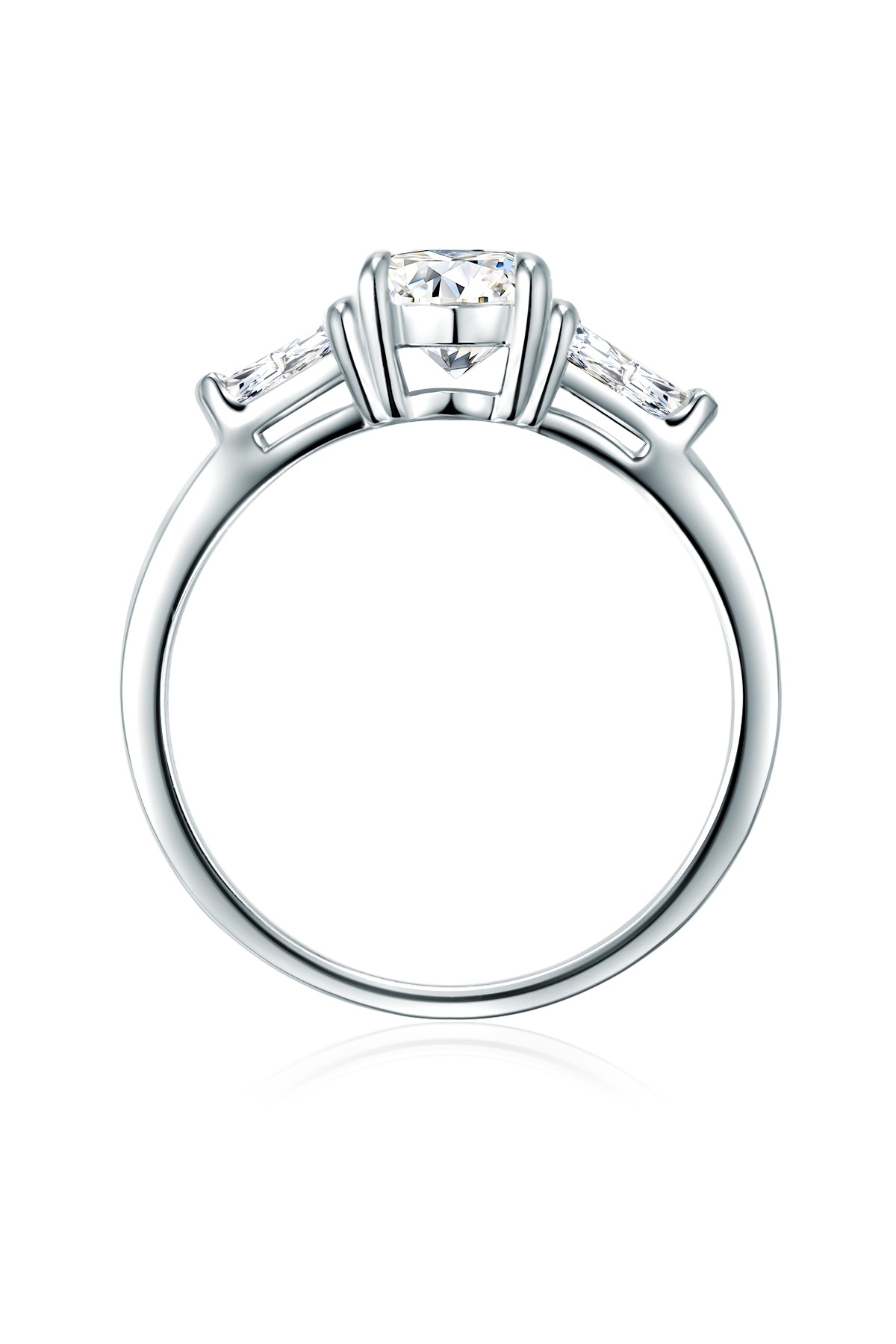 Trilani-Silberring Ring Sterling Silber Zirkonia weiß 2