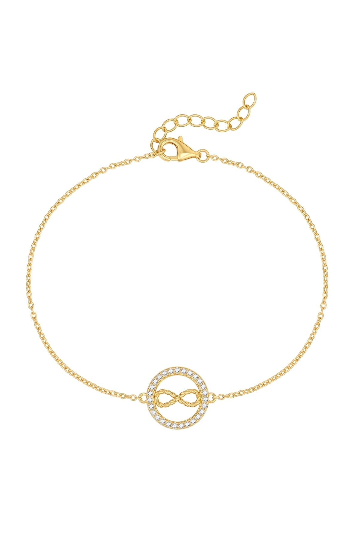 Rafaela Donata-Silberarmband Armband Sterling Silber gelbgold Zirkonia weiß 1