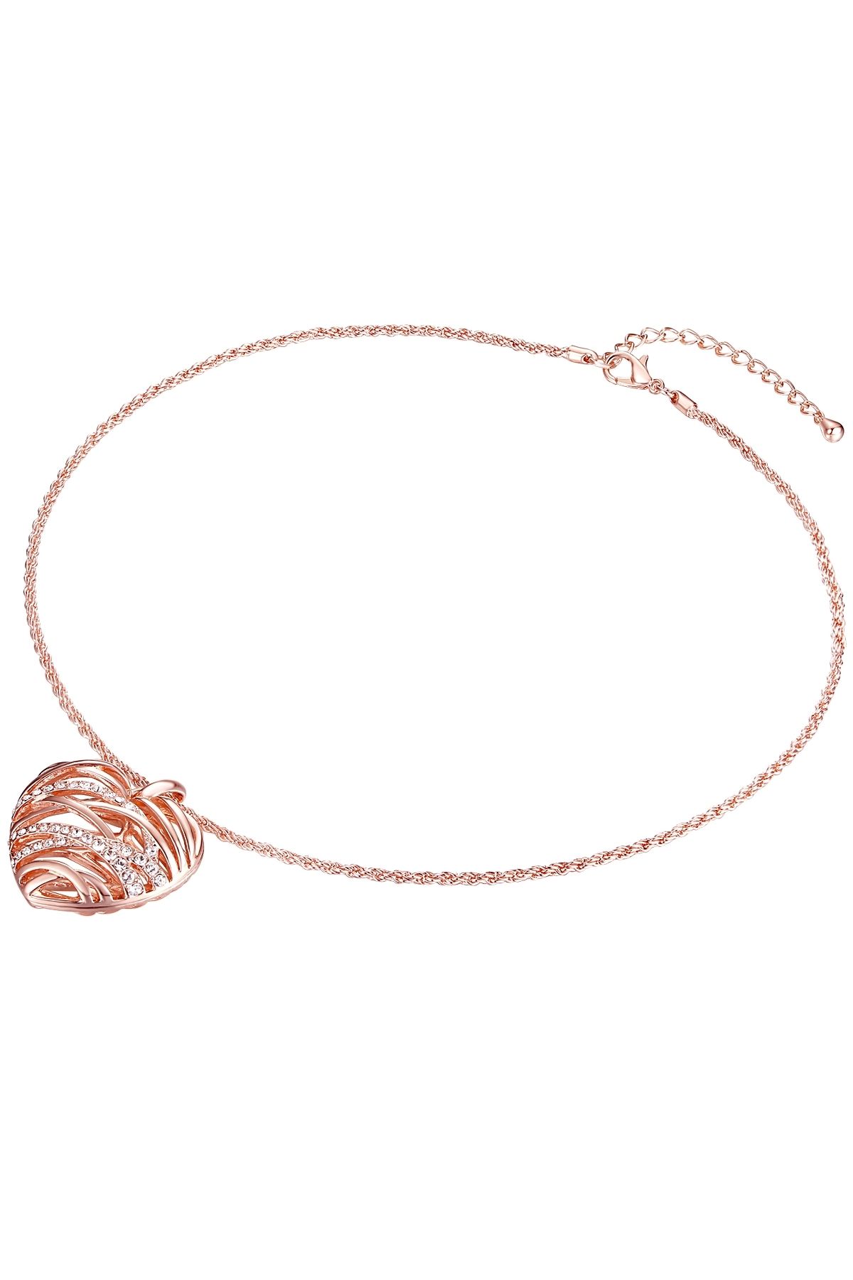 Lulu & Jane-Kette mit Kristallen von Swarovski® Kette mit Anhänger roségold verziert mit Kristallen von Swarovski® 3
