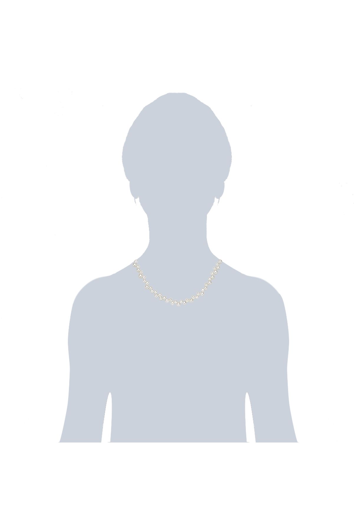 Valero Pearls-Perlenhalskette Kette Sterling Silber Süßwasser-zuchtperle Weiß 3