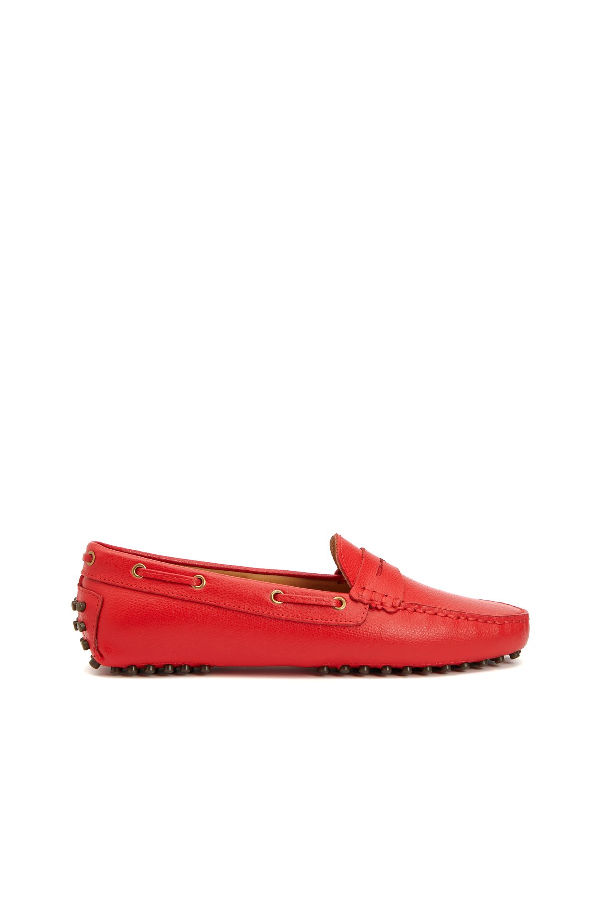 George Hogg Kırmızı Kadın Deri Loafer